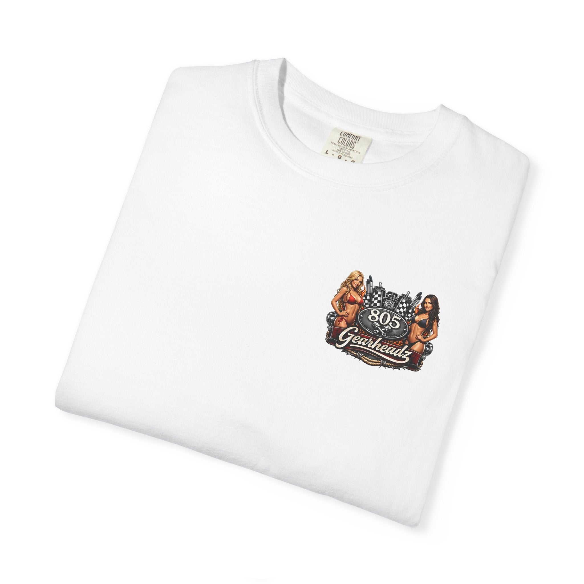805 Gearheadz T-Shirt — Retro Pinup Automotive Graphic Tee