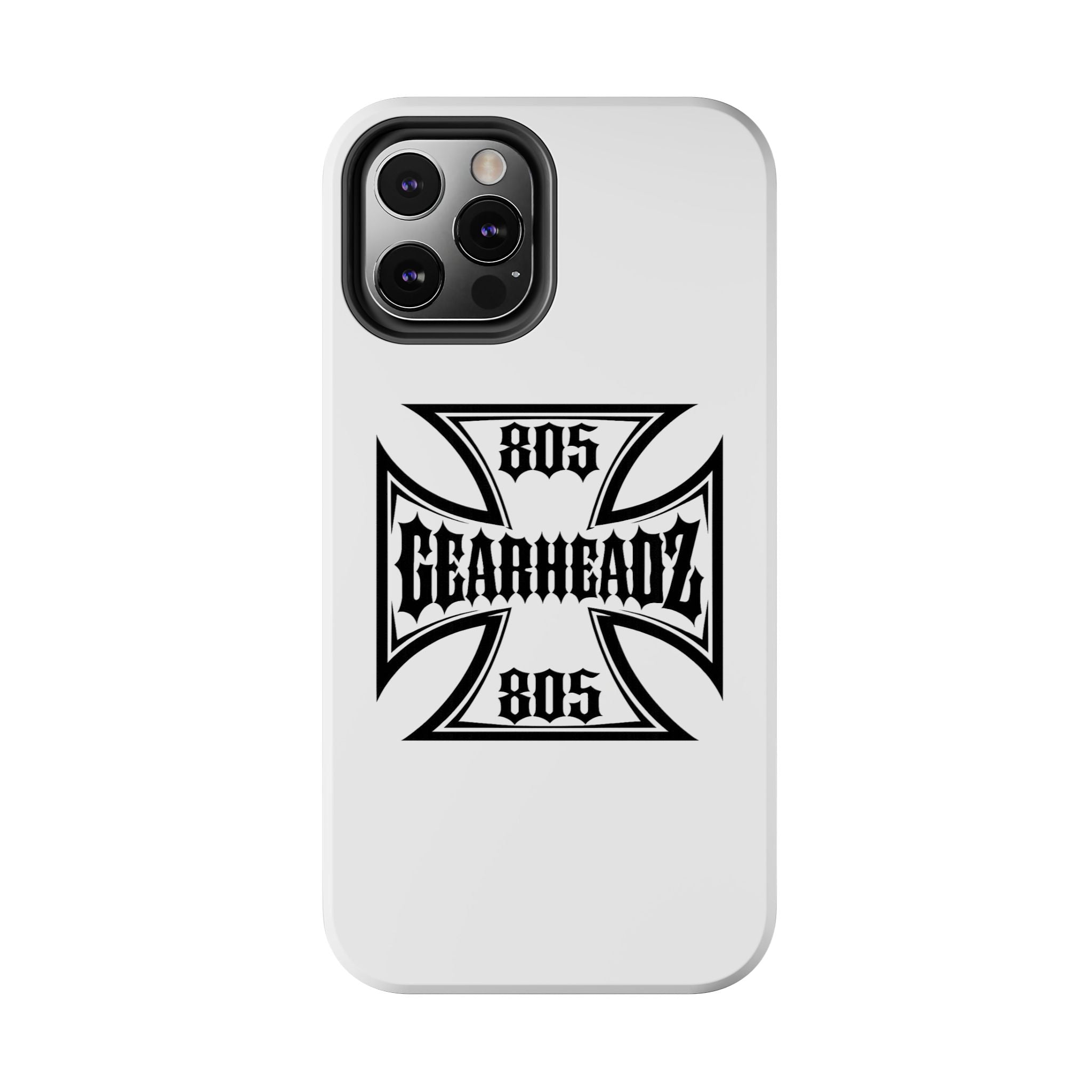 Gearheadz 805 Tough Phone Case — Motorcycle Biker Iron Cross Protector