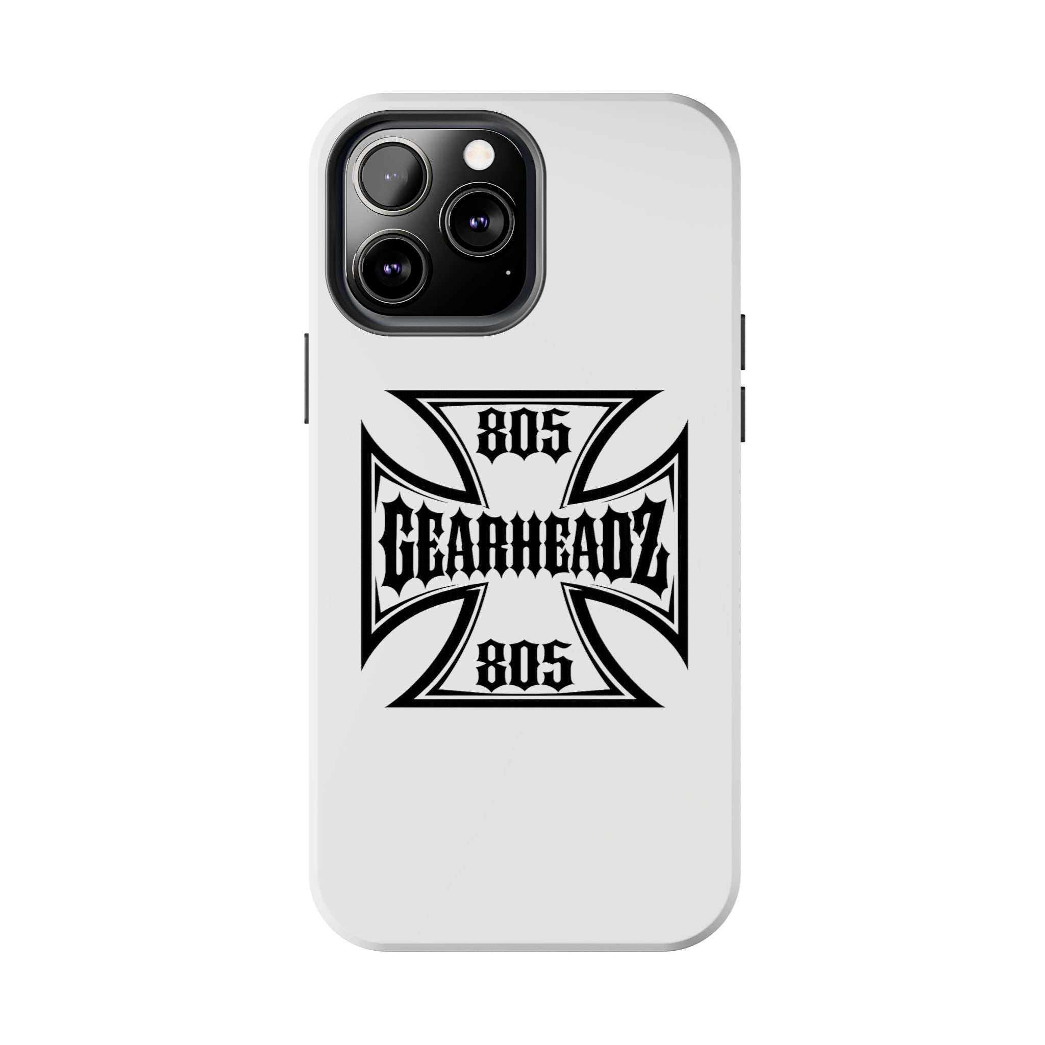 Gearheadz 805 Tough Phone Case — Motorcycle Biker Iron Cross Protector