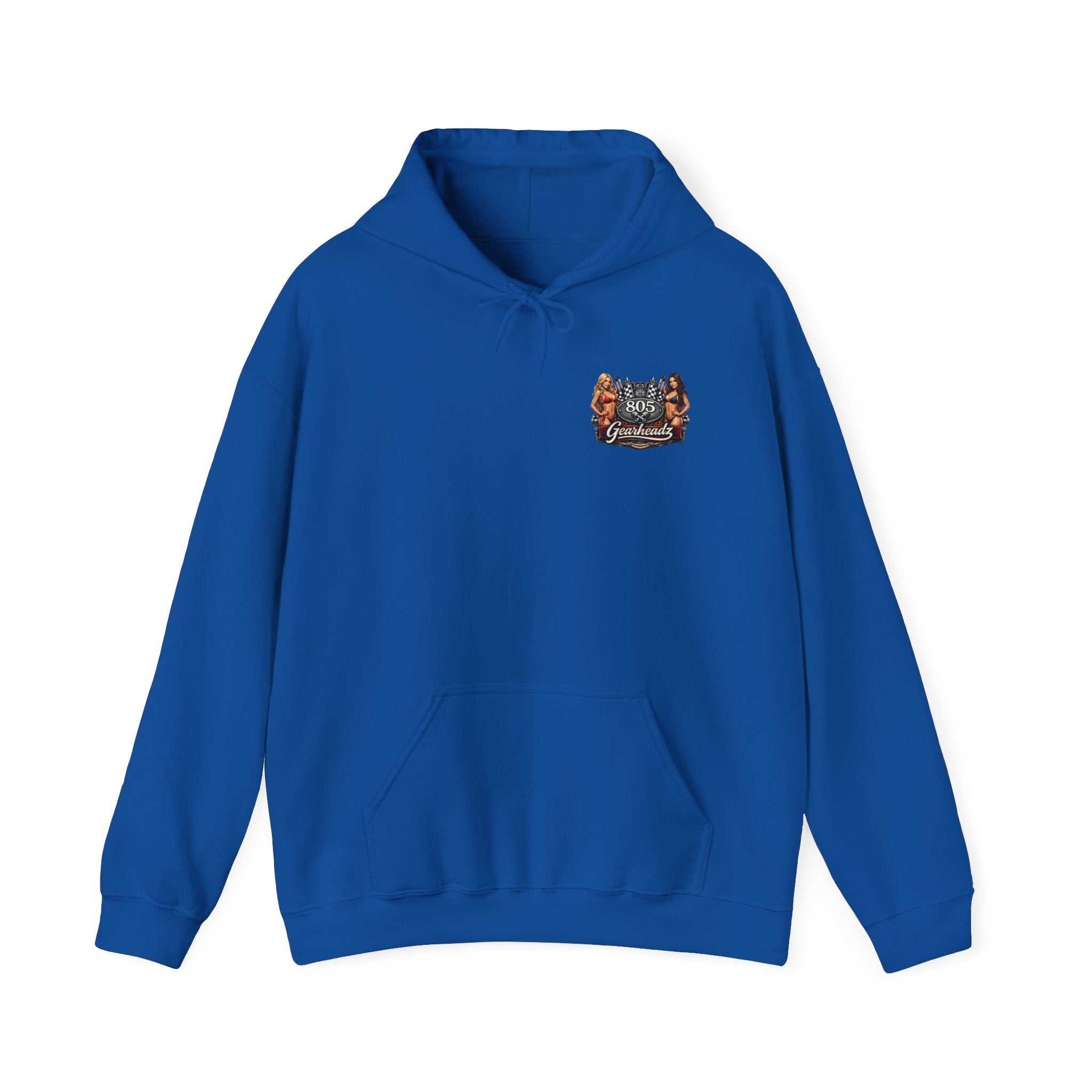 805 Gearheadz Hoodie – Vintage Pinup Car Club Racing Logo