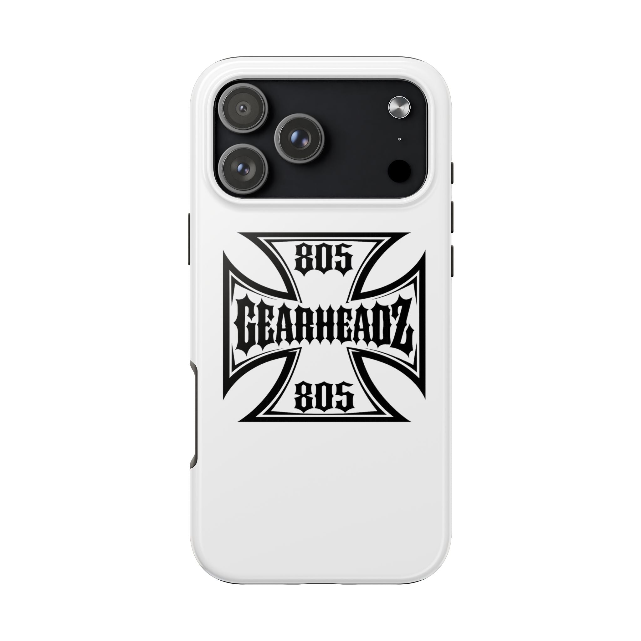 Gearheadz 805 Tough Phone Case — Motorcycle Biker Iron Cross Protector