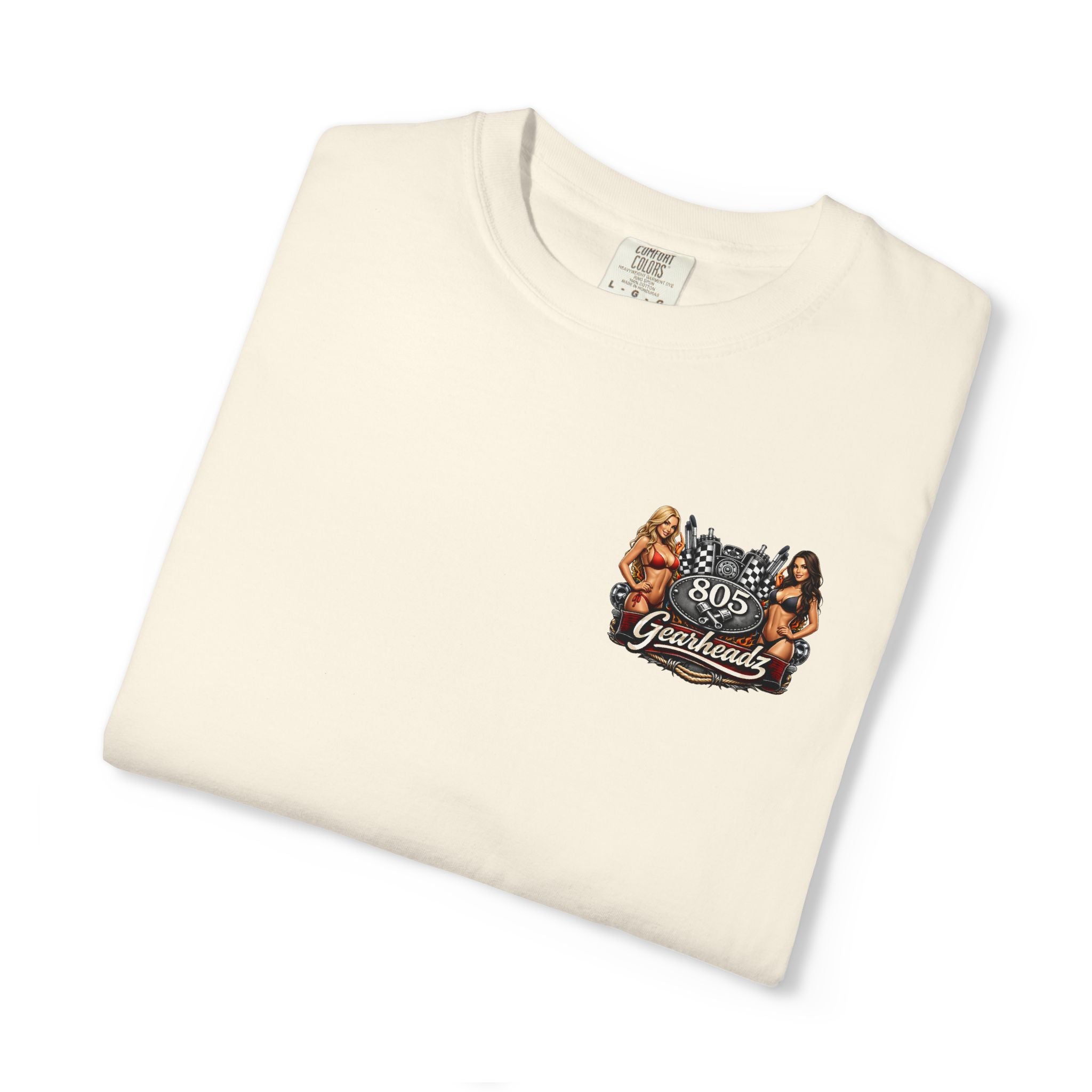 805 Gearheadz T-Shirt — Retro Pinup Automotive Graphic Tee