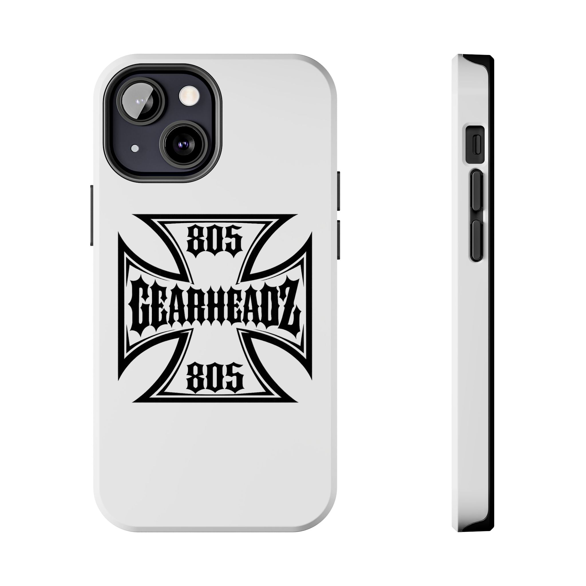 Gearheadz 805 Tough Phone Case — Motorcycle Biker Iron Cross Protector