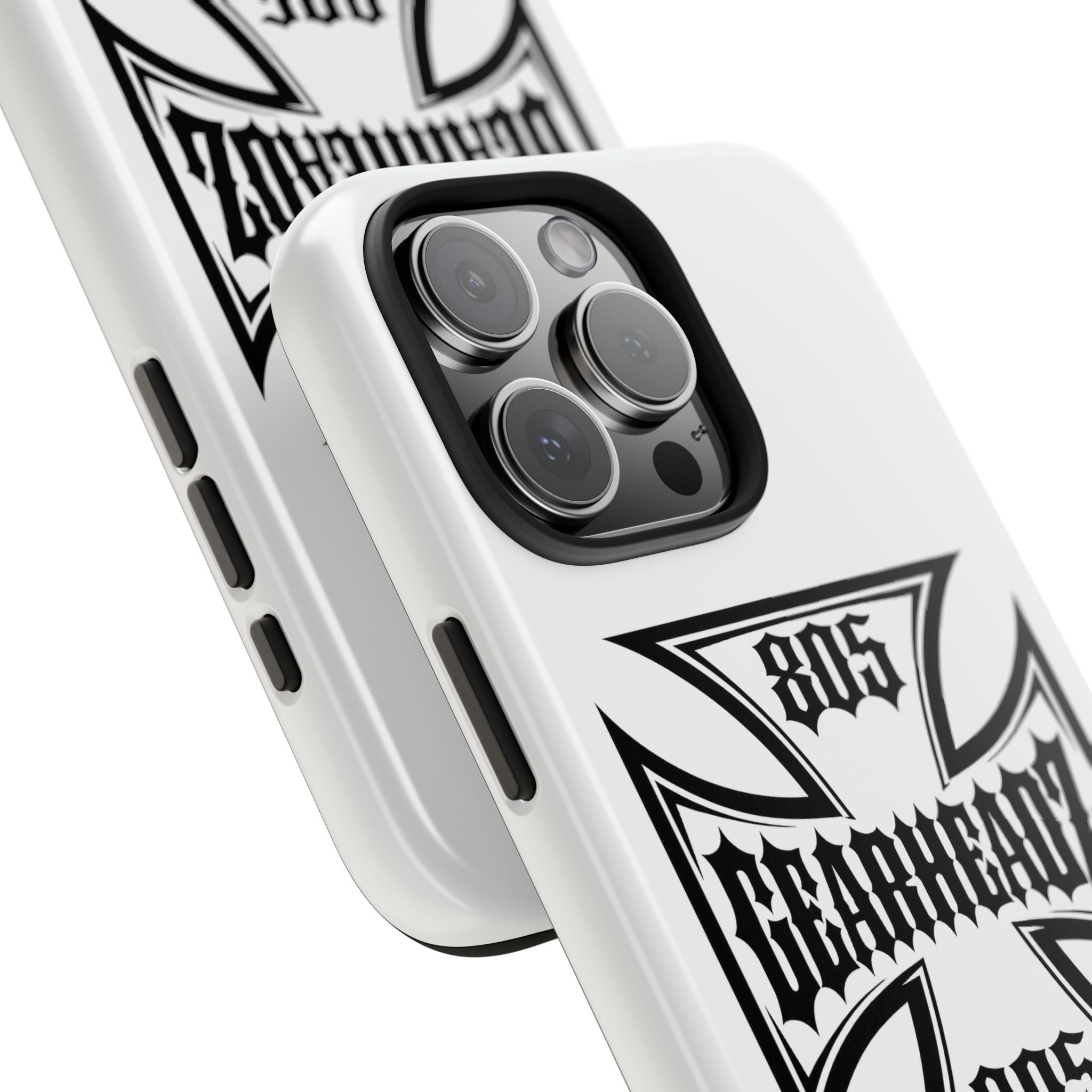 Gearheadz 805 Tough Phone Case — Motorcycle Biker Iron Cross Protector
