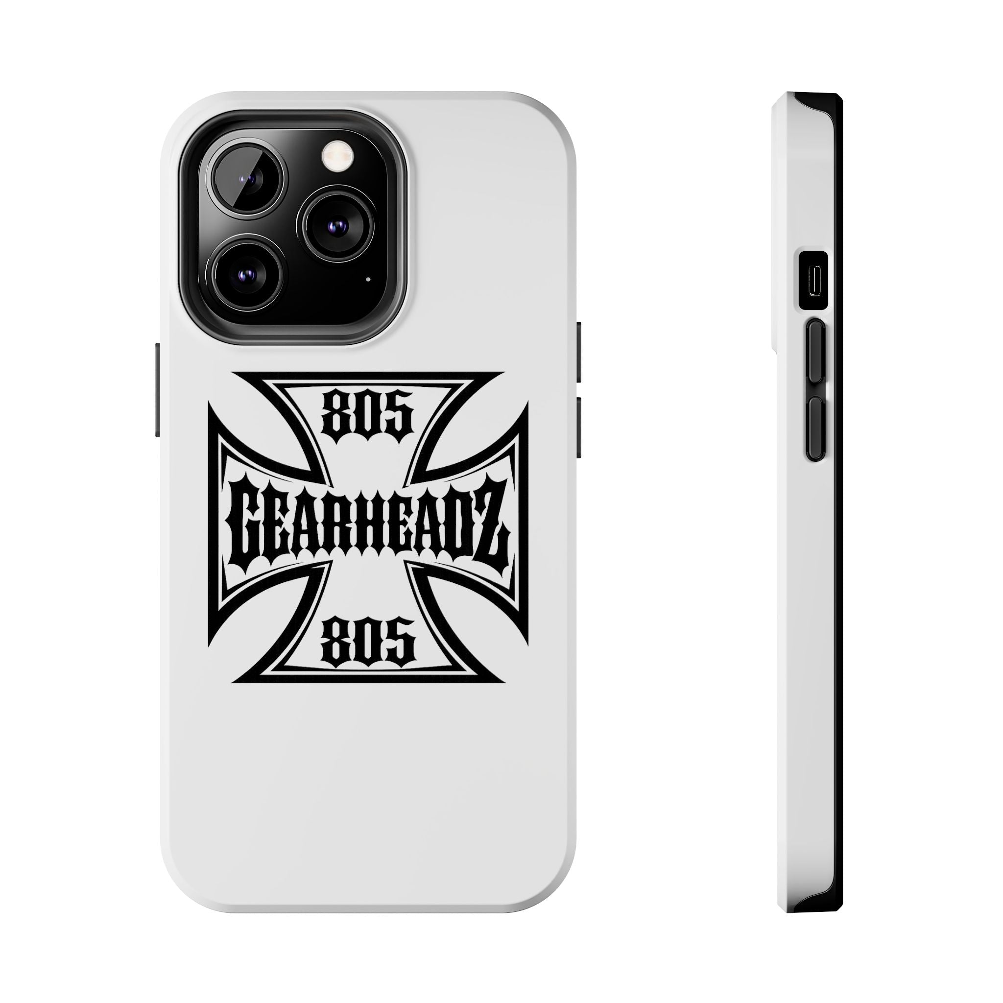 Gearheadz 805 Tough Phone Case — Motorcycle Biker Iron Cross Protector