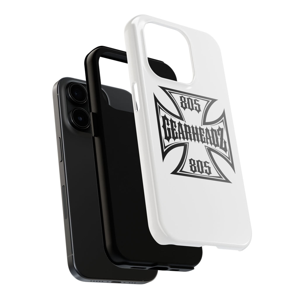 Gearheadz 805 Tough Phone Case — Motorcycle Biker Iron Cross Protector