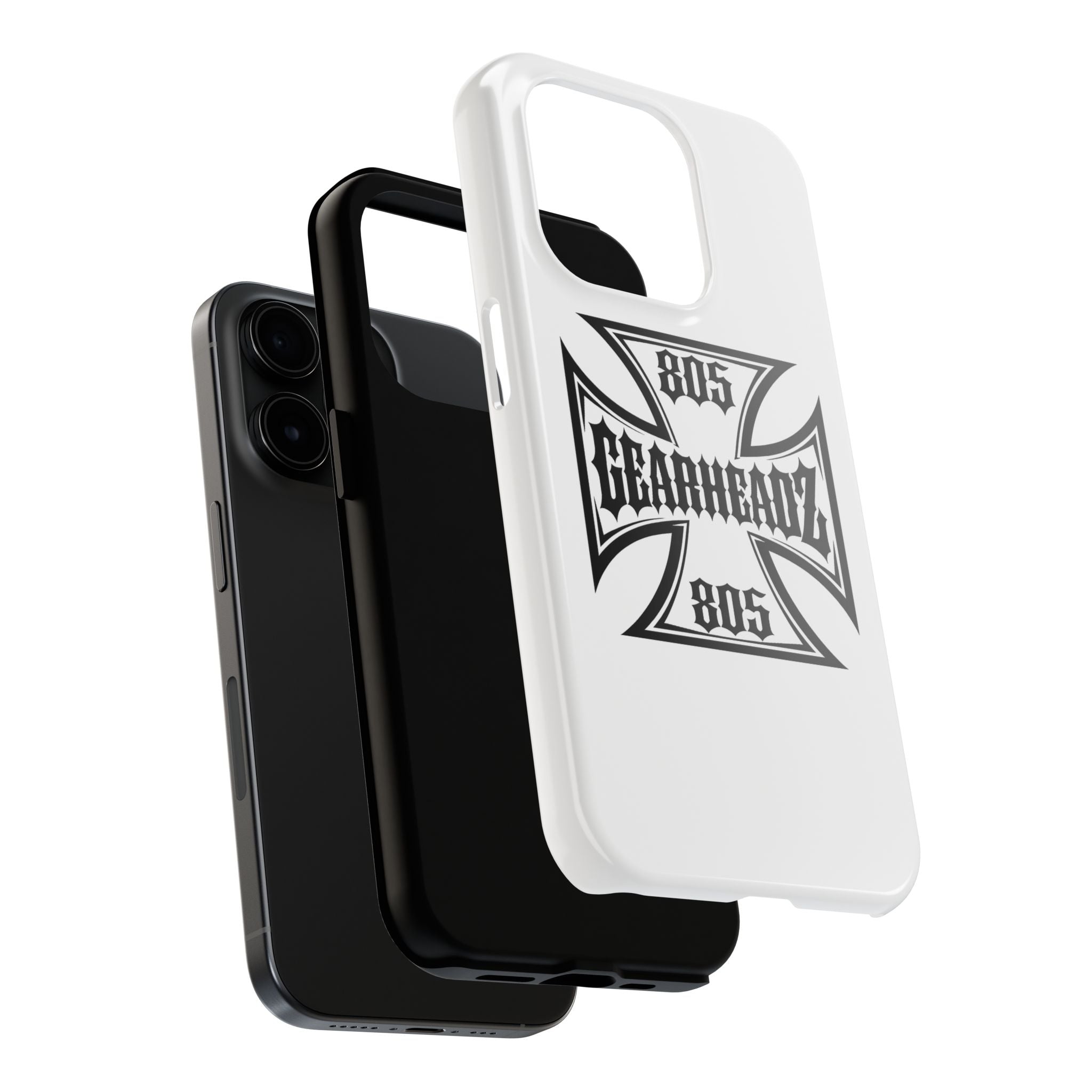 Gearheadz 805 Tough Phone Case — Motorcycle Biker Iron Cross Protector
