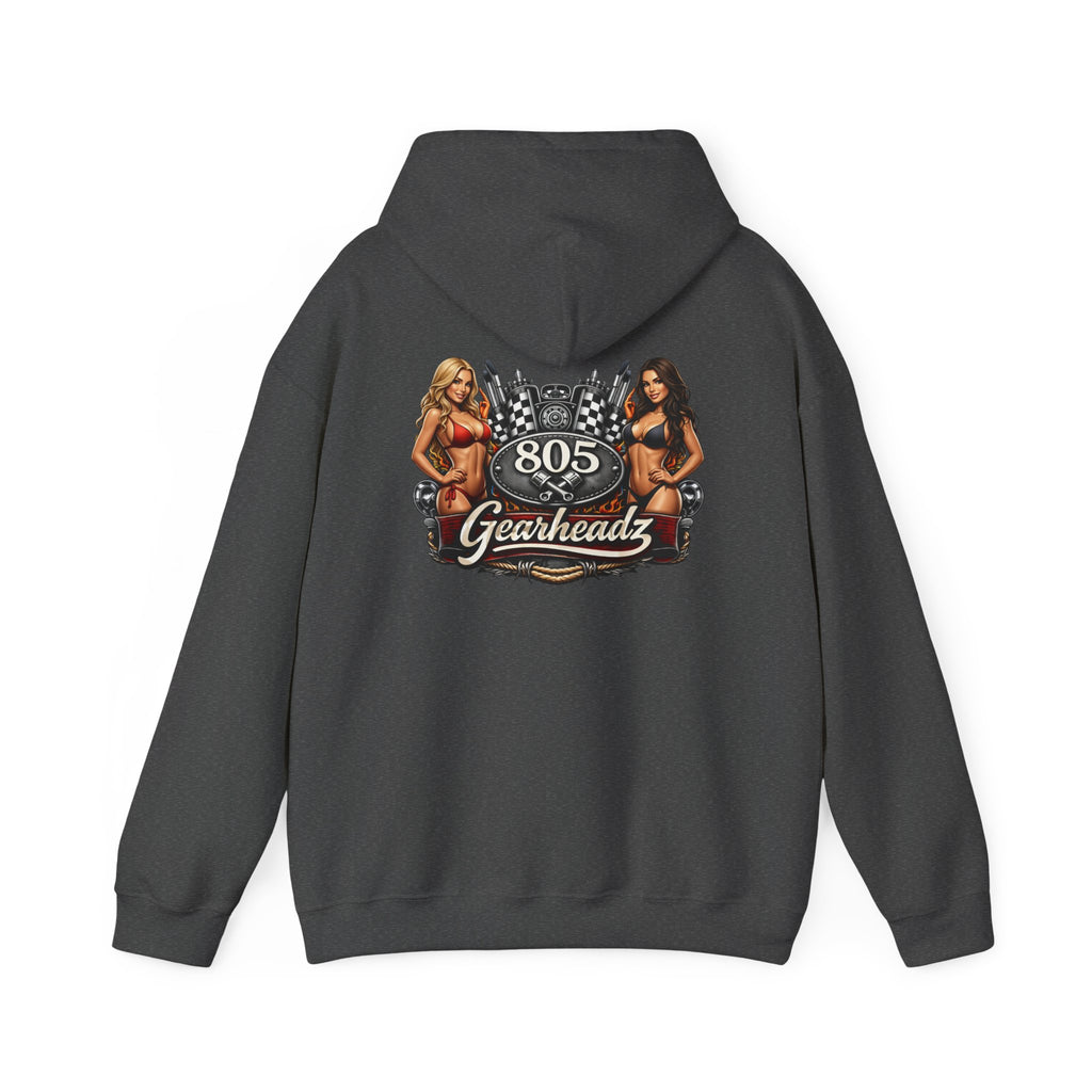 805 Gearheadz Hoodie – Vintage Pinup Car Club Racing Logo