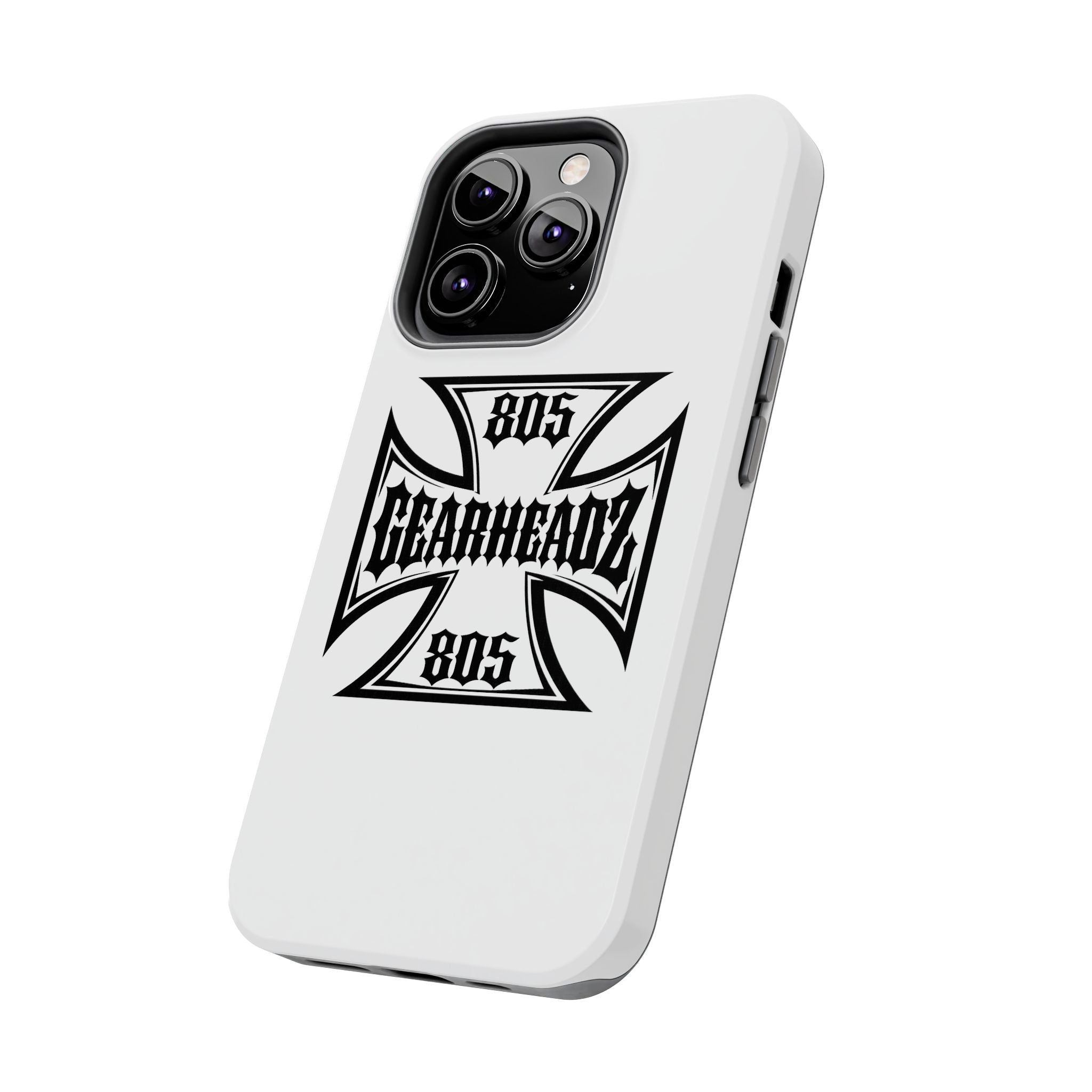 Gearheadz 805 Tough Phone Case — Motorcycle Biker Iron Cross Protector