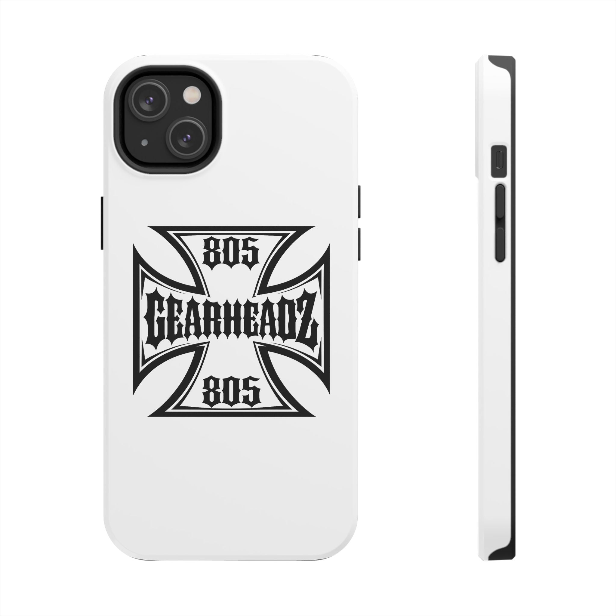 Gearheadz 805 Tough Phone Case — Motorcycle Biker Iron Cross Protector