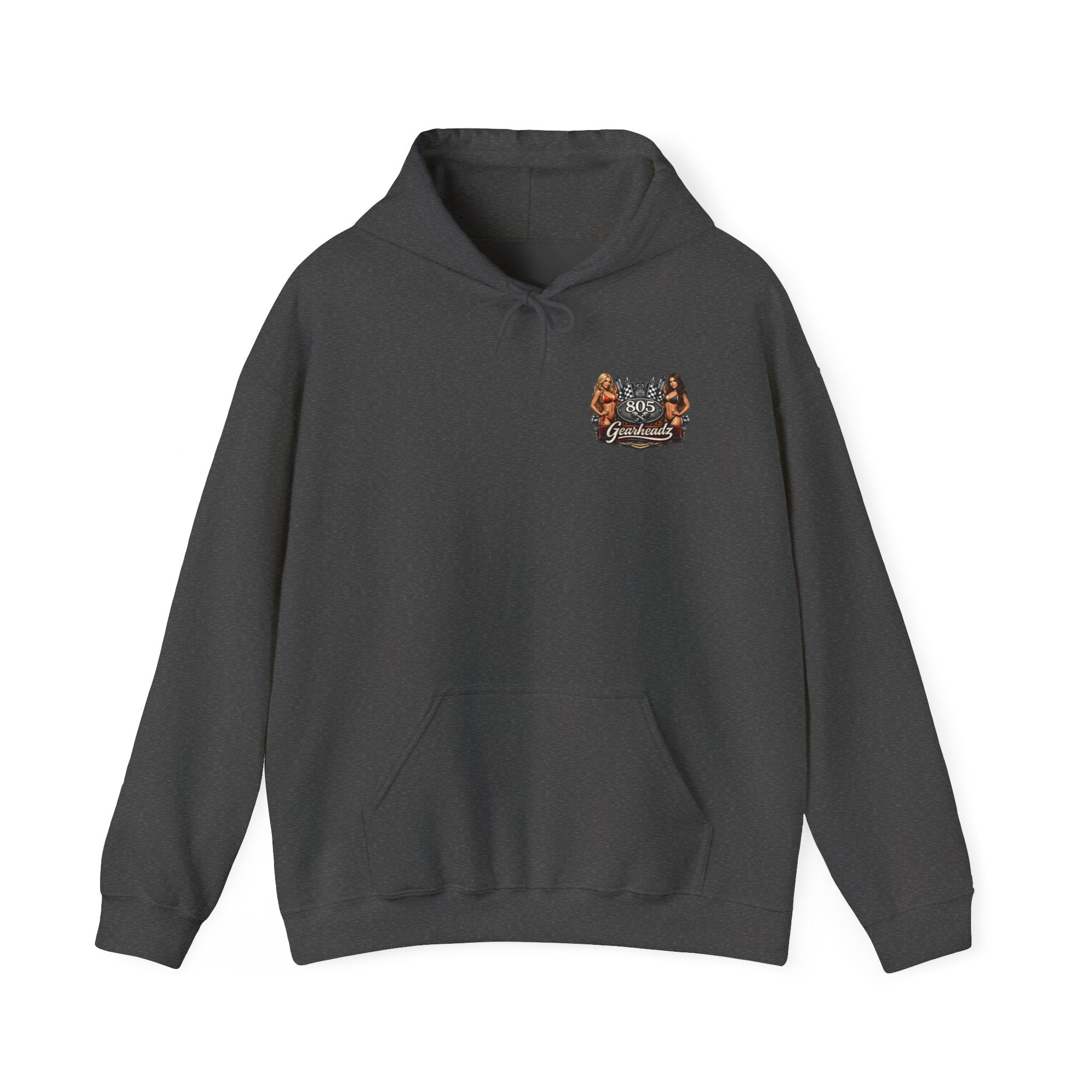 805 Gearheadz Hoodie – Vintage Pinup Car Club Racing Logo