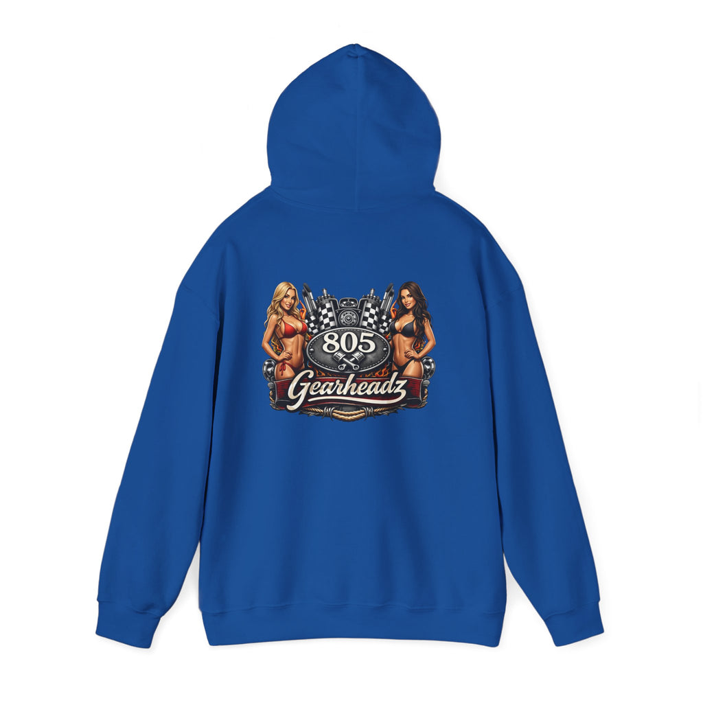 805 Gearheadz Hoodie – Vintage Pinup Car Club Racing Logo