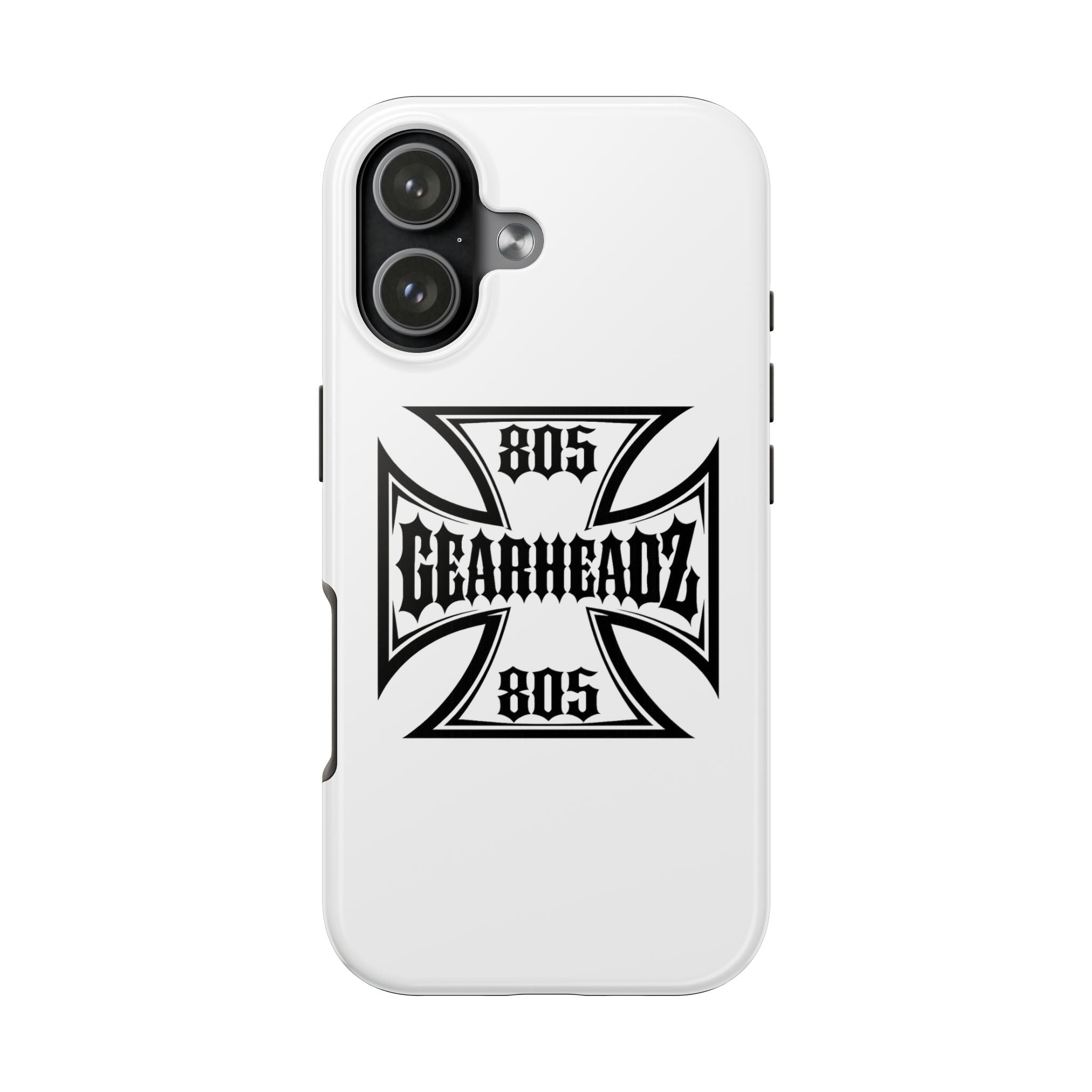 Gearheadz 805 Tough Phone Case — Motorcycle Biker Iron Cross Protector