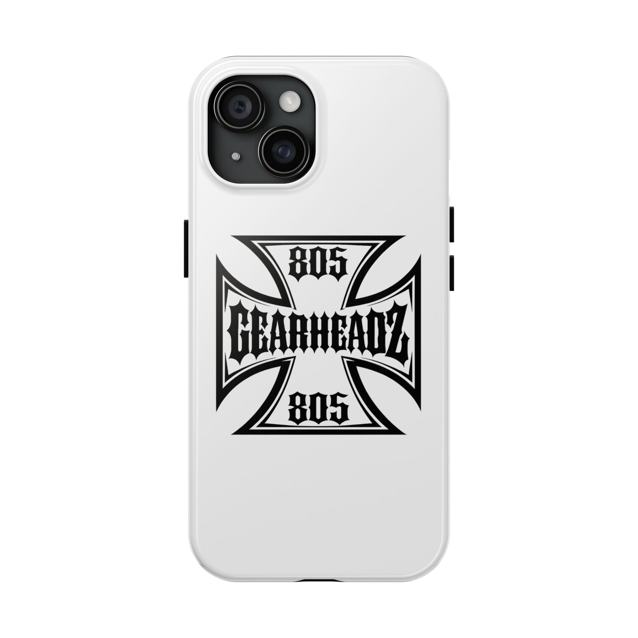 Gearheadz 805 Tough Phone Case — Motorcycle Biker Iron Cross Protector
