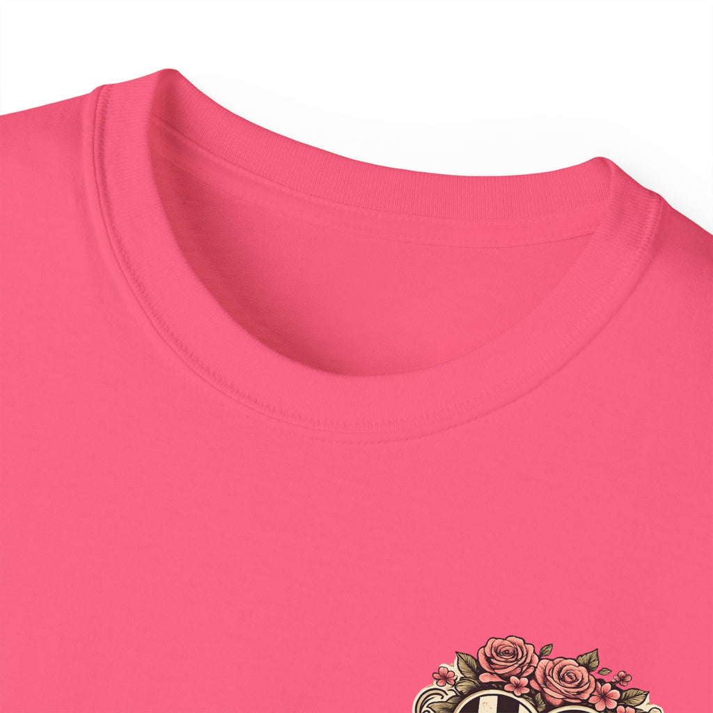 805 Gearheadz Racing Tee — Floral Checkered Crest Cotton Shirt