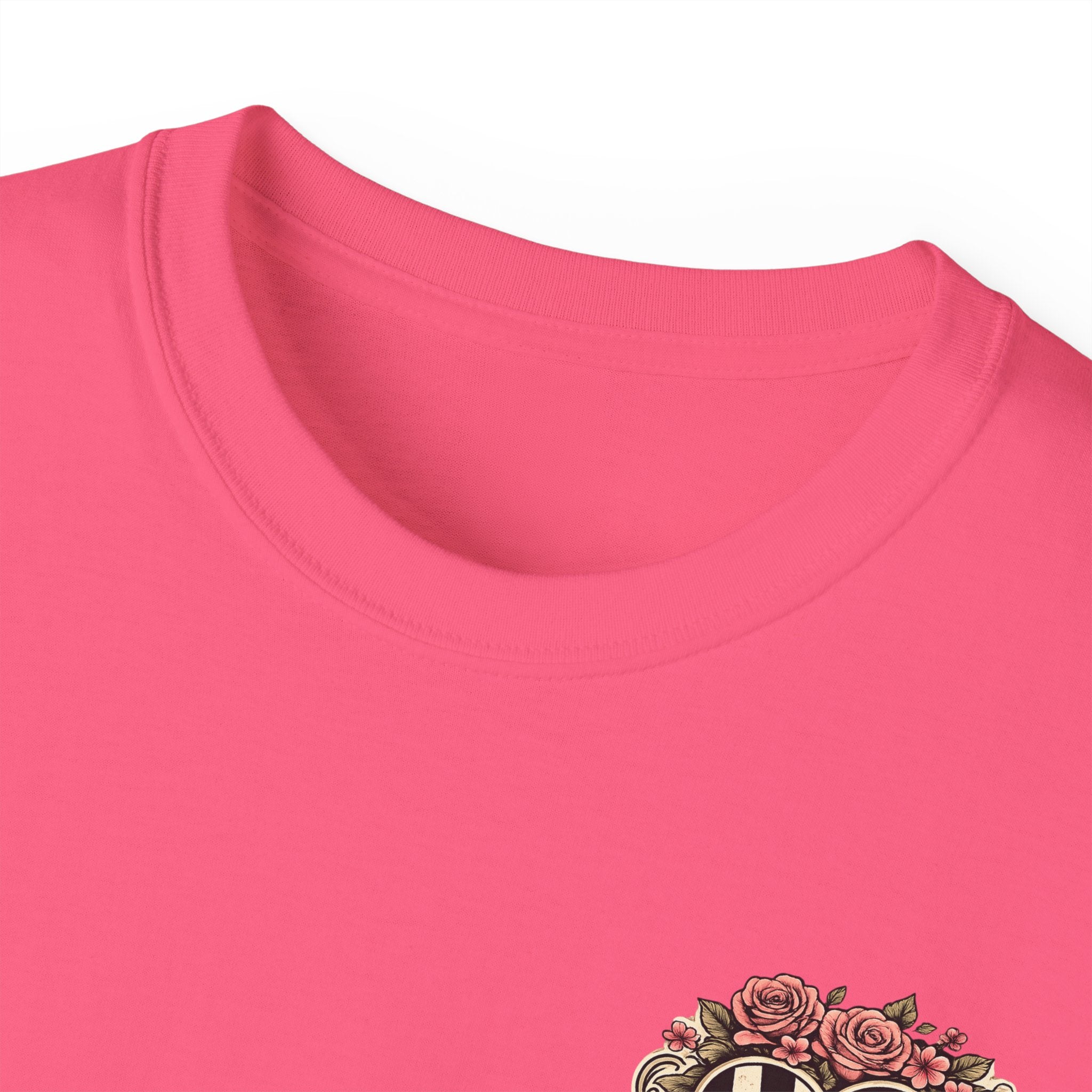 805 Gearheadz Racing Tee — Floral Checkered Crest Cotton Shirt