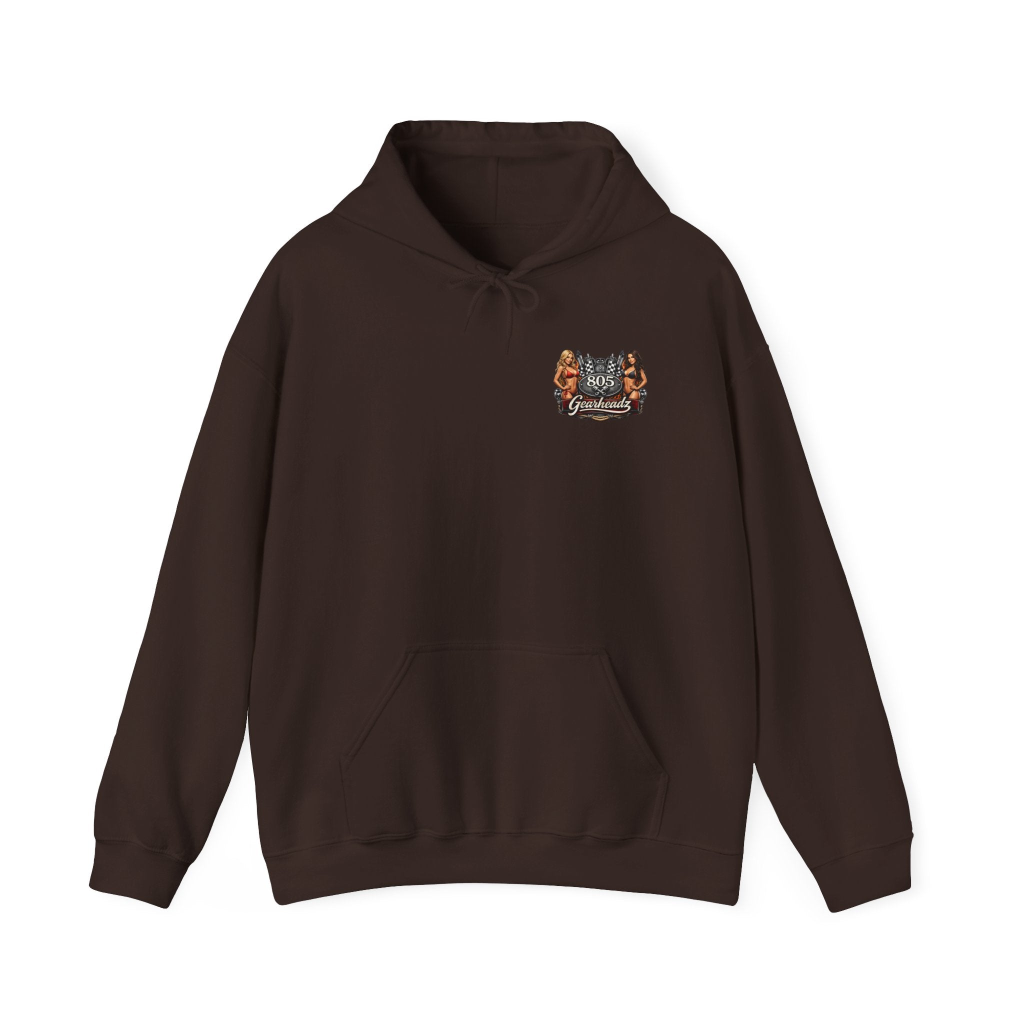 805 Gearheadz Hoodie – Vintage Pinup Car Club Racing Logo