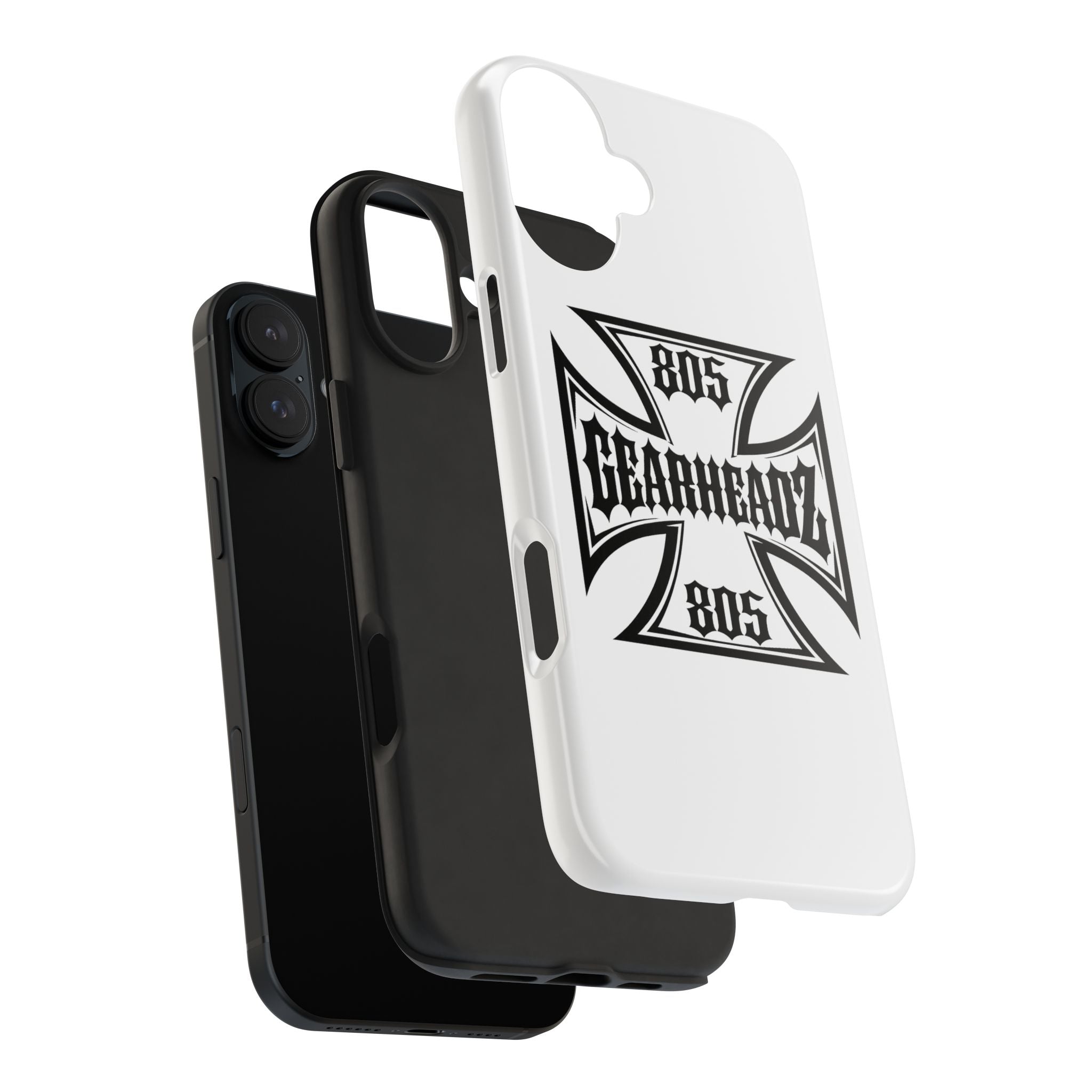 Gearheadz 805 Tough Phone Case — Motorcycle Biker Iron Cross Protector
