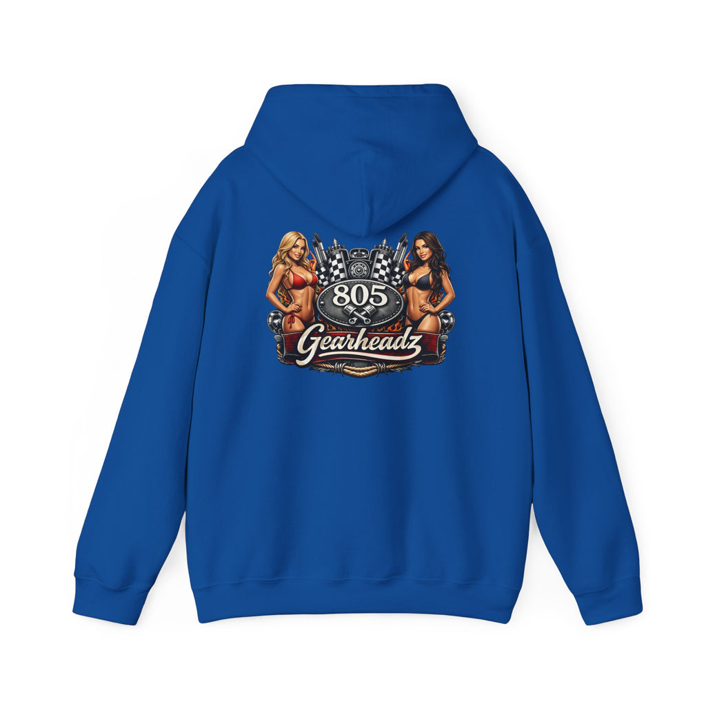 805 Gearheadz Hoodie – Vintage Pinup Car Club Racing Logo