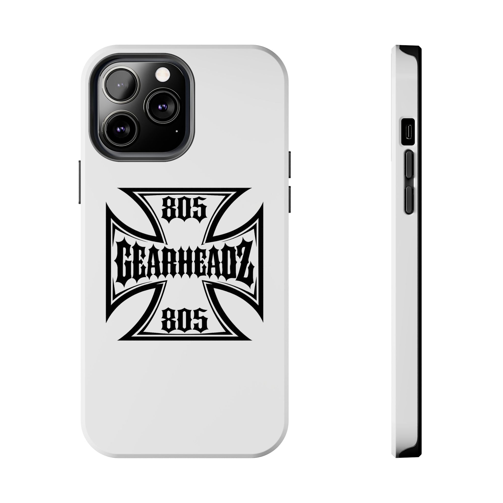 Gearheadz 805 Tough Phone Case — Motorcycle Biker Iron Cross Protector