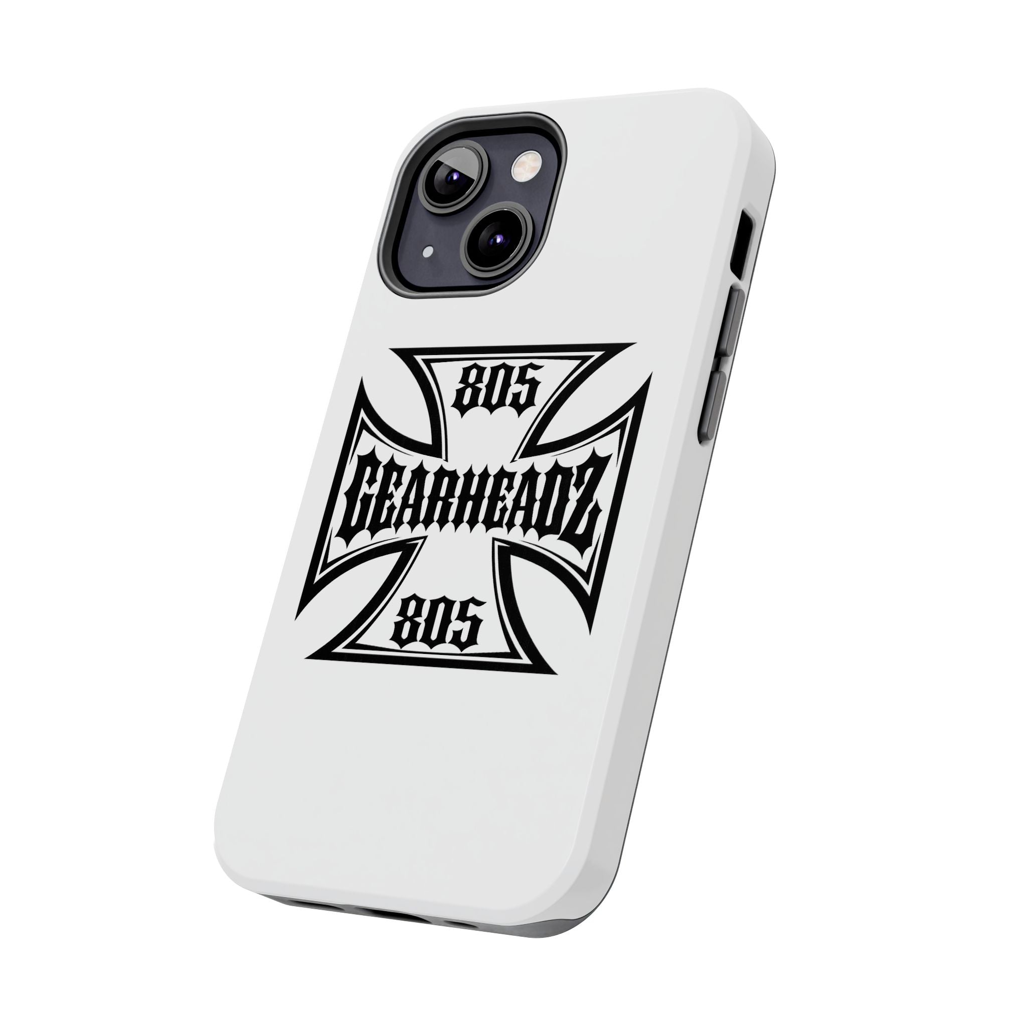 Gearheadz 805 Tough Phone Case — Motorcycle Biker Iron Cross Protector