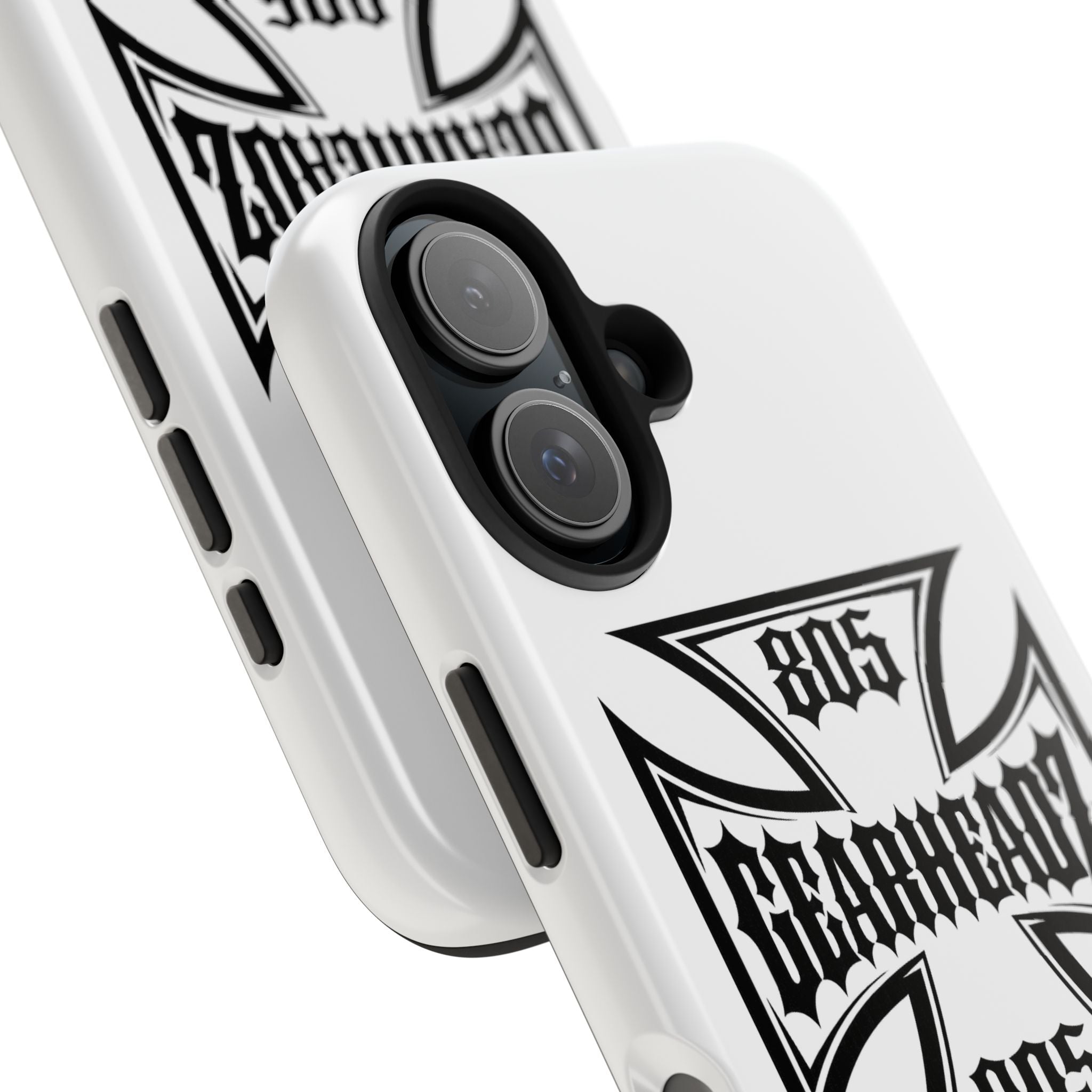 Gearheadz 805 Tough Phone Case — Motorcycle Biker Iron Cross Protector