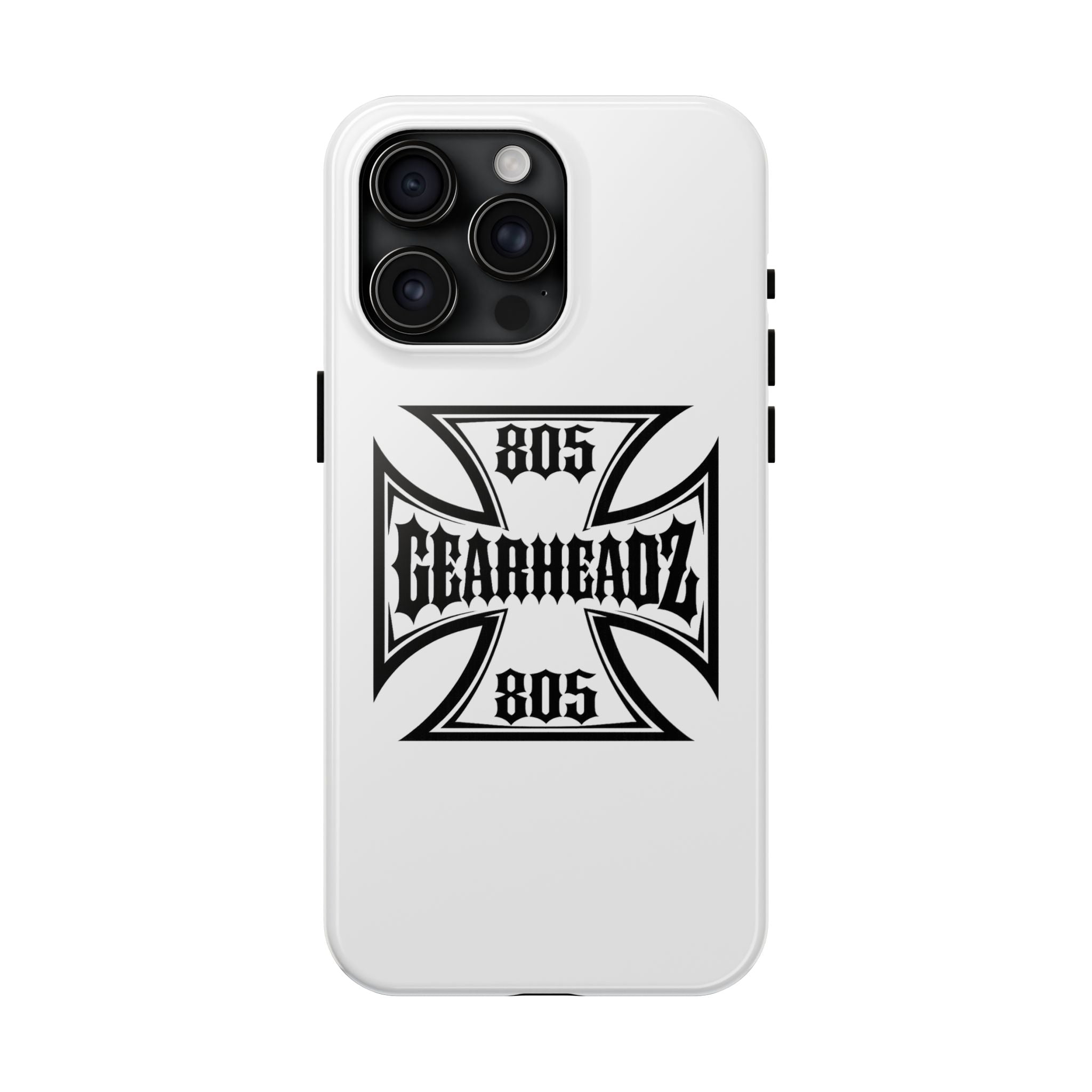 Gearheadz 805 Tough Phone Case — Motorcycle Biker Iron Cross Protector