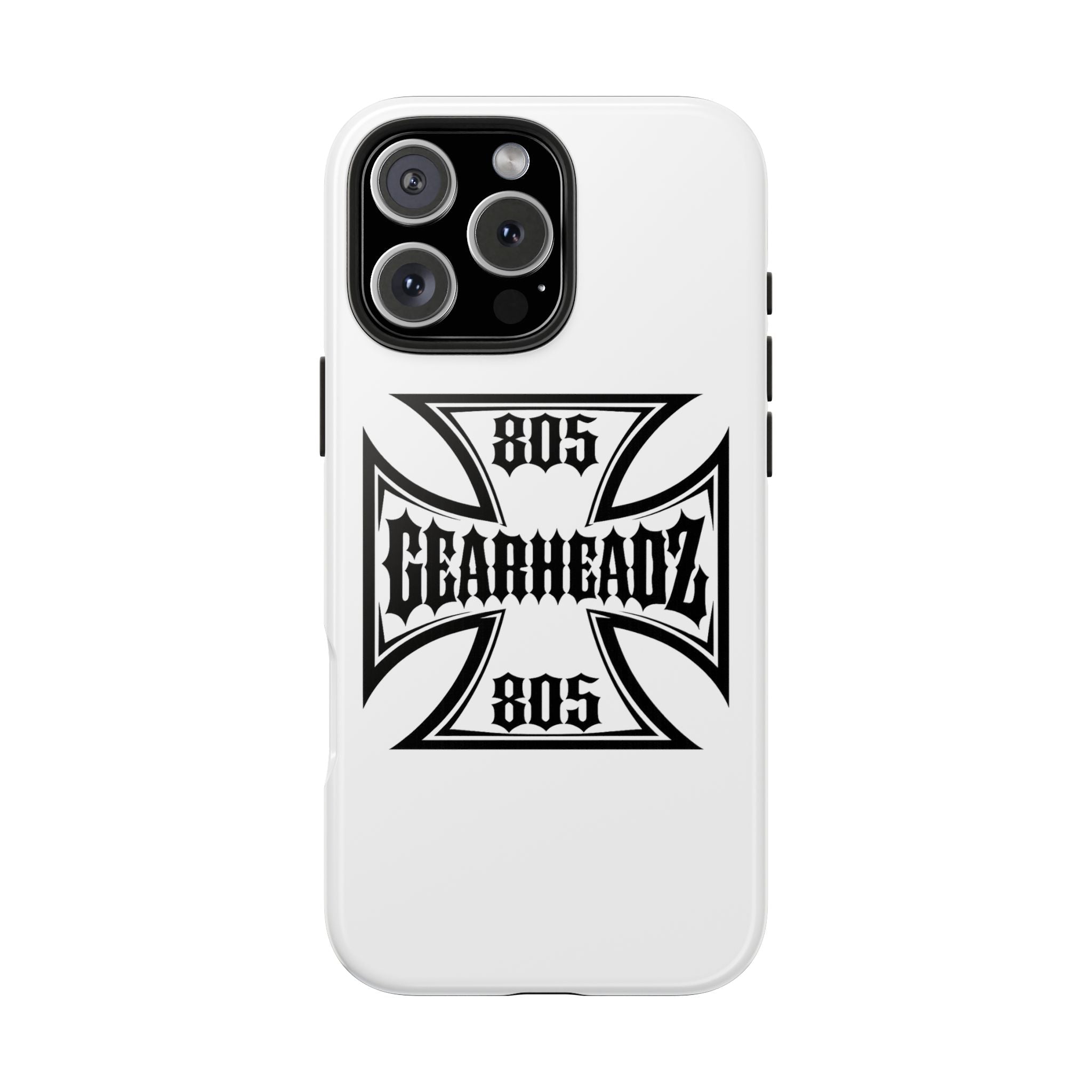 Gearheadz 805 Tough Phone Case — Motorcycle Biker Iron Cross Protector