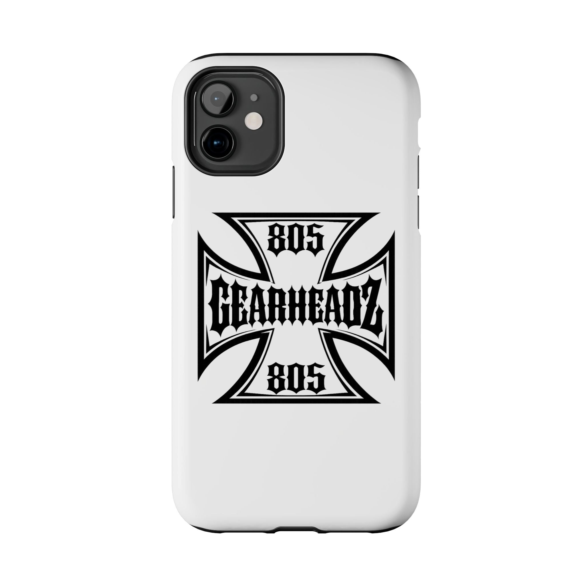 Gearheadz 805 Tough Phone Case — Motorcycle Biker Iron Cross Protector