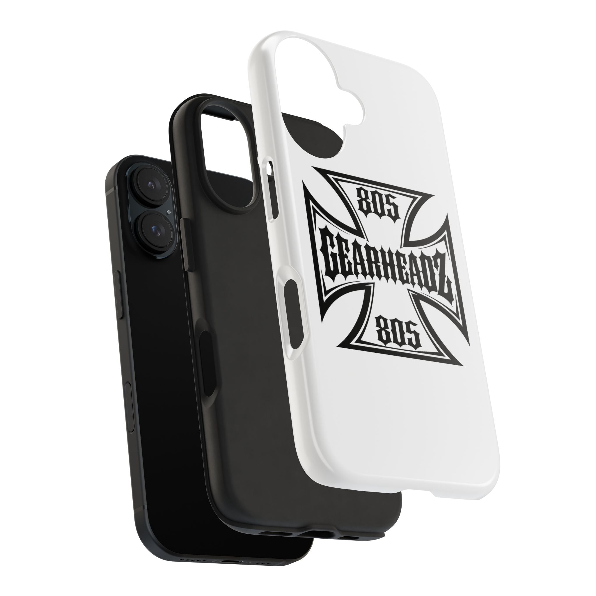 Gearheadz 805 Tough Phone Case — Motorcycle Biker Iron Cross Protector