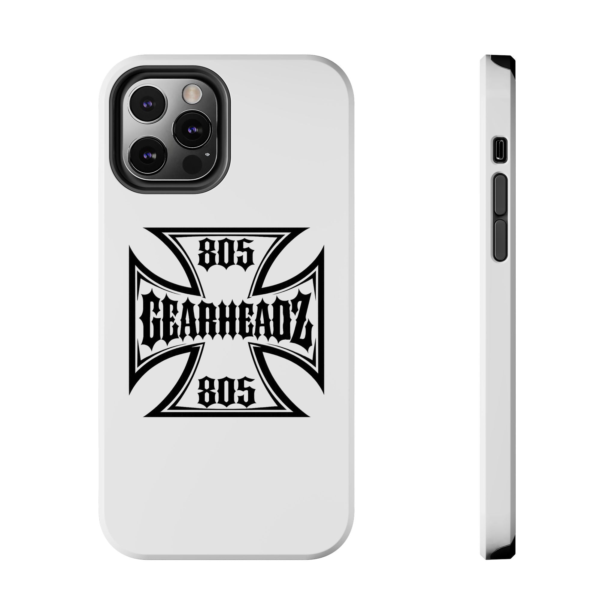 Gearheadz 805 Tough Phone Case — Motorcycle Biker Iron Cross Protector