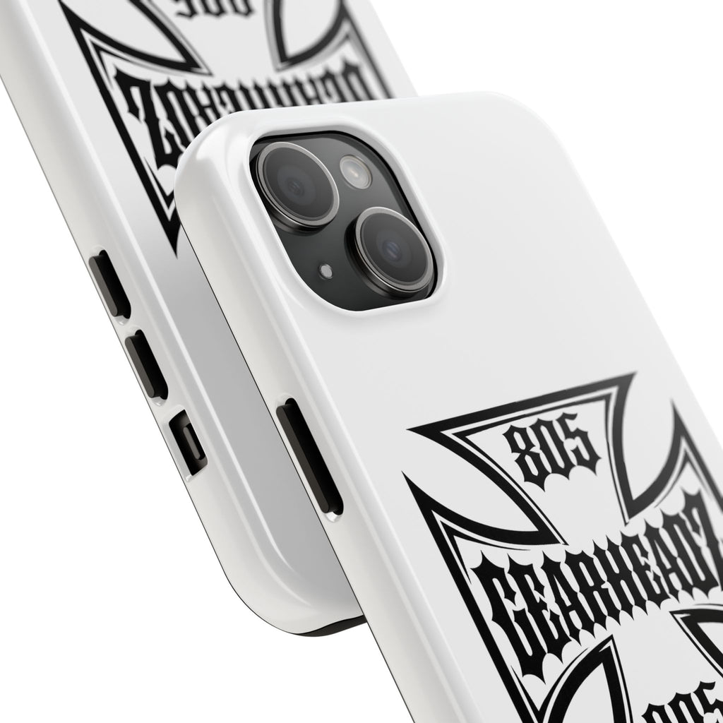 Gearheadz 805 Tough Phone Case — Motorcycle Biker Iron Cross Protector