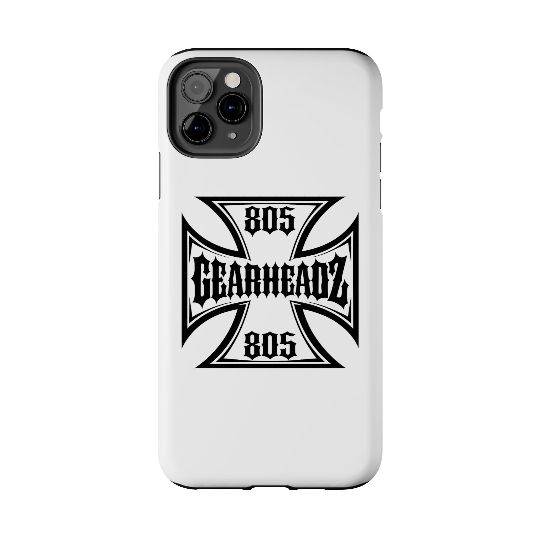 Gearheadz 805 Tough Phone Case — Motorcycle Biker Iron Cross Protector