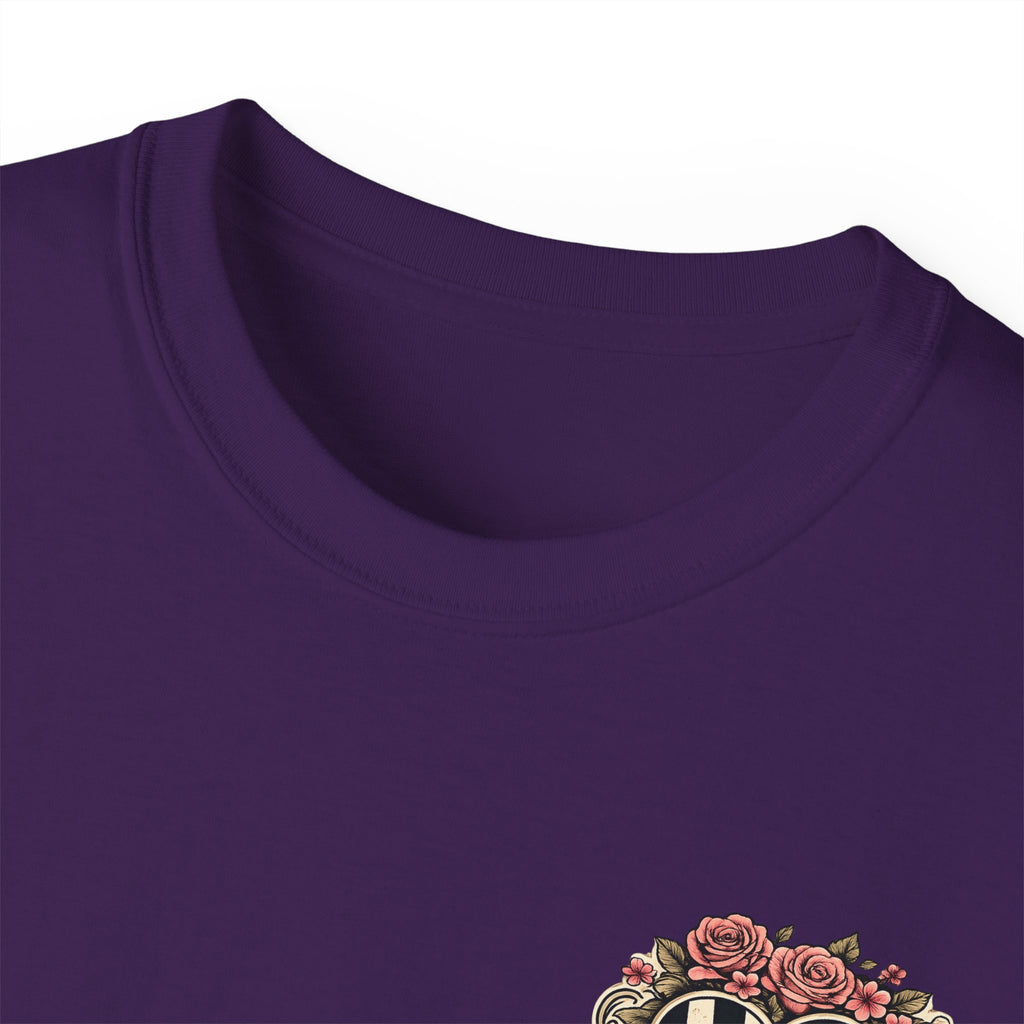 805 Gearheadz Racing Tee — Floral Checkered Crest Cotton Shirt