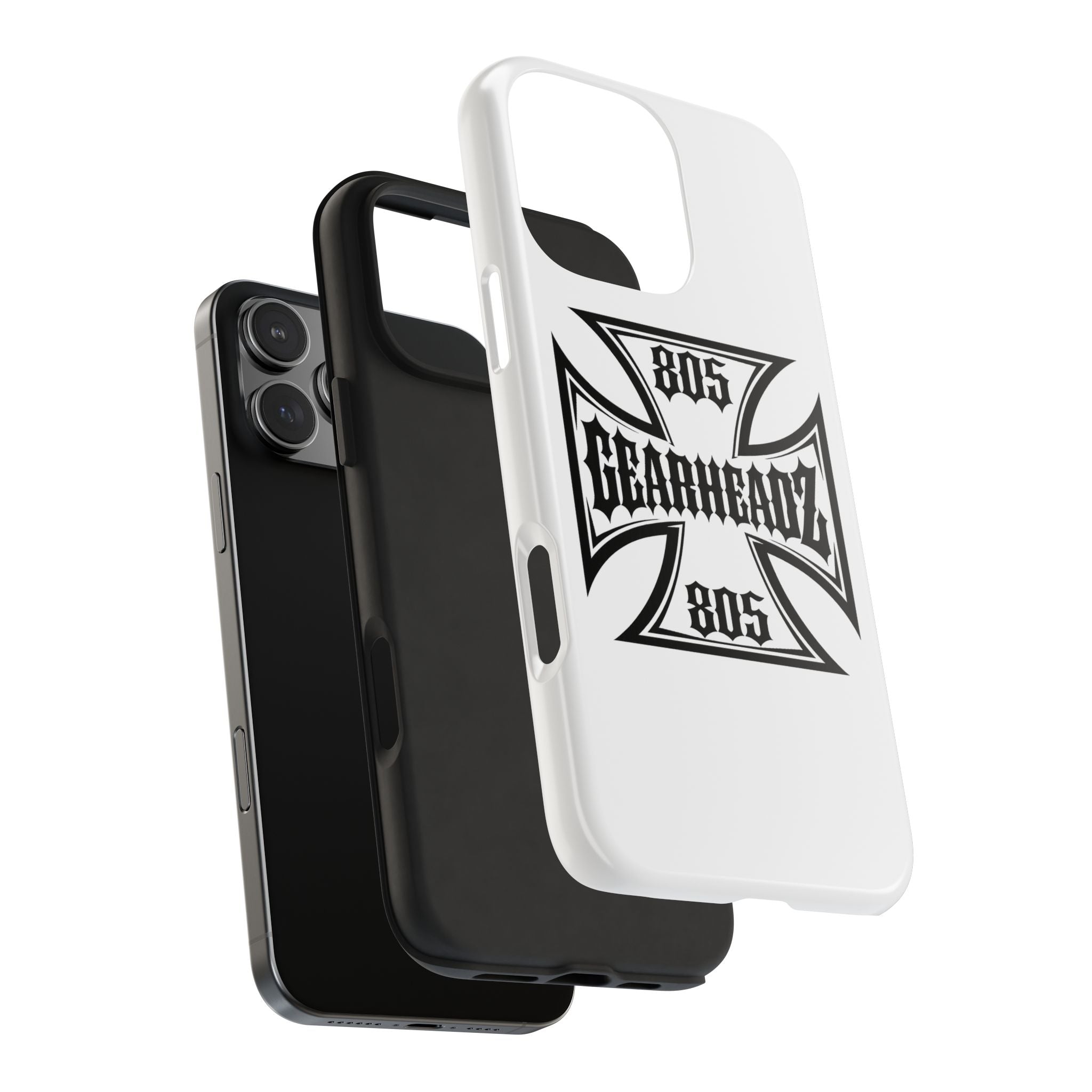 Gearheadz 805 Tough Phone Case — Motorcycle Biker Iron Cross Protector