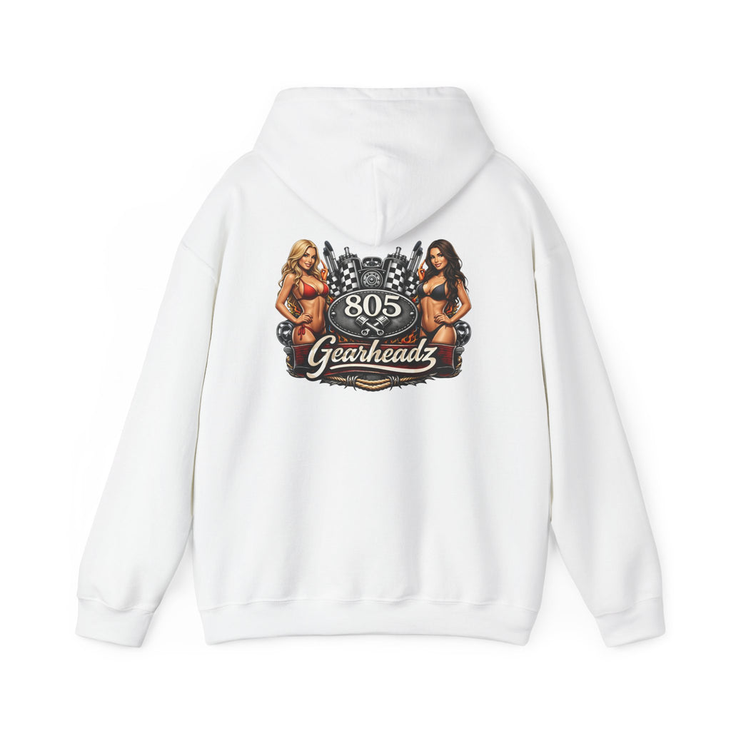 805 Gearheadz Hoodie – Vintage Pinup Car Club Racing Logo