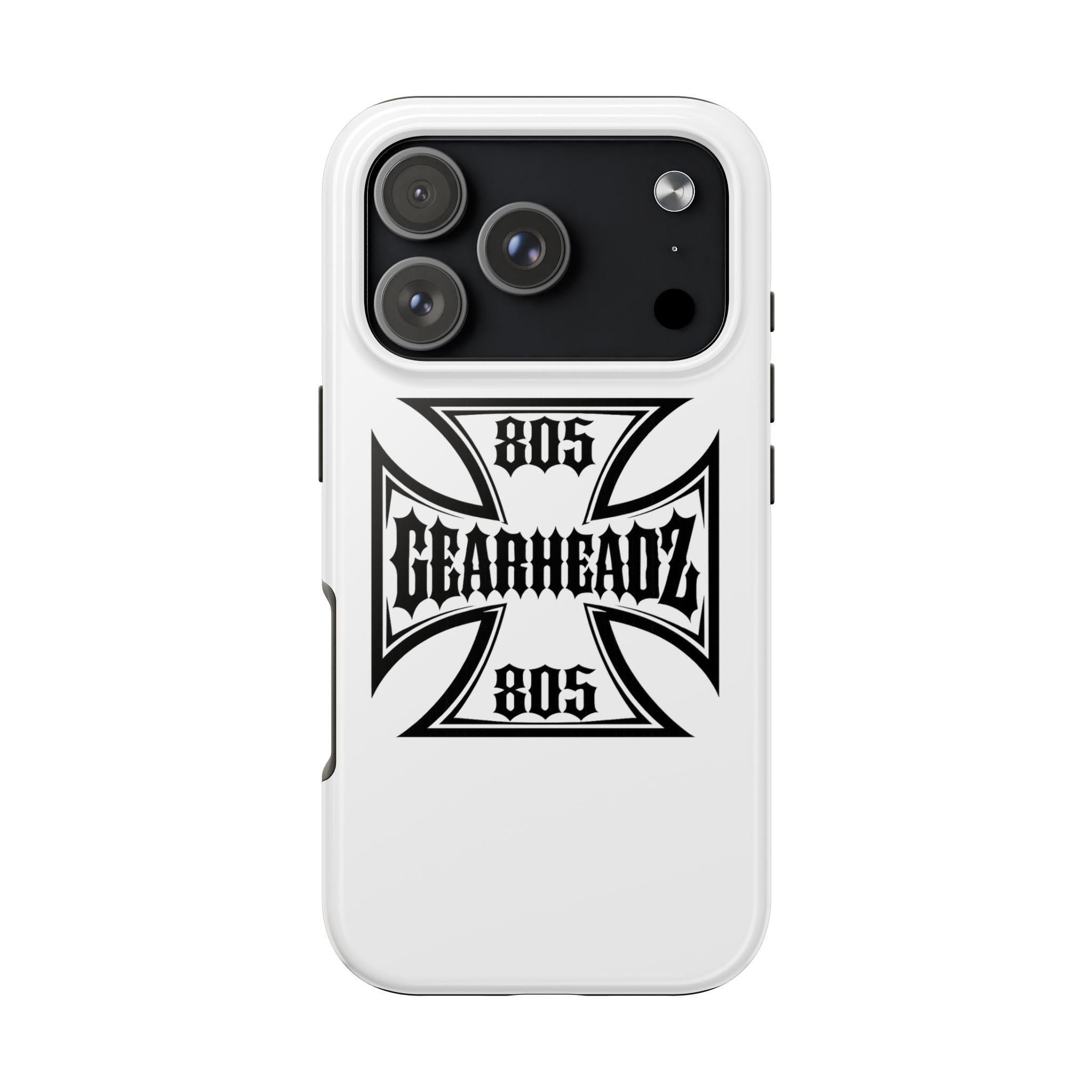 Gearheadz 805 Tough Phone Case — Motorcycle Biker Iron Cross Protector