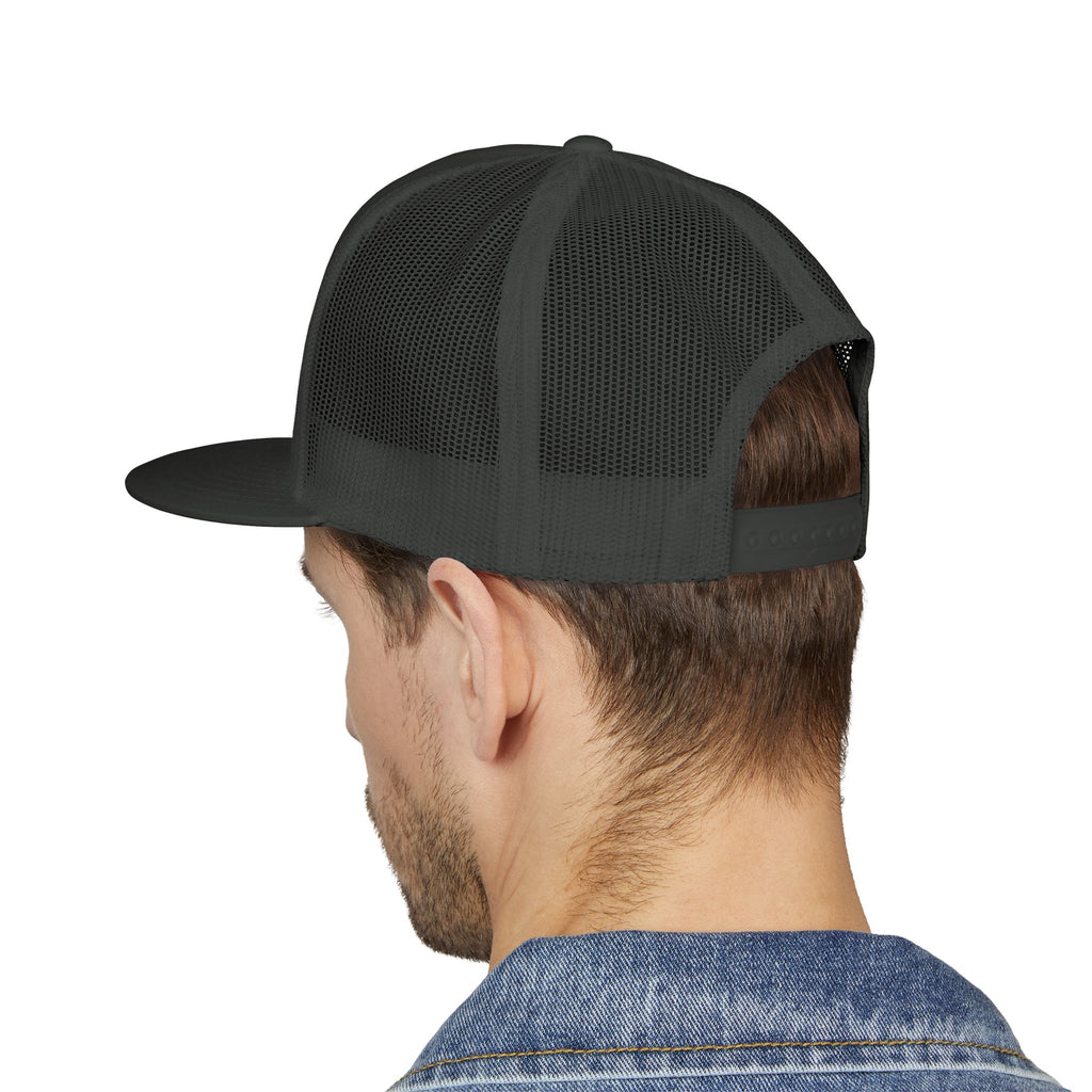 Embroidered Skull Trucker Cap