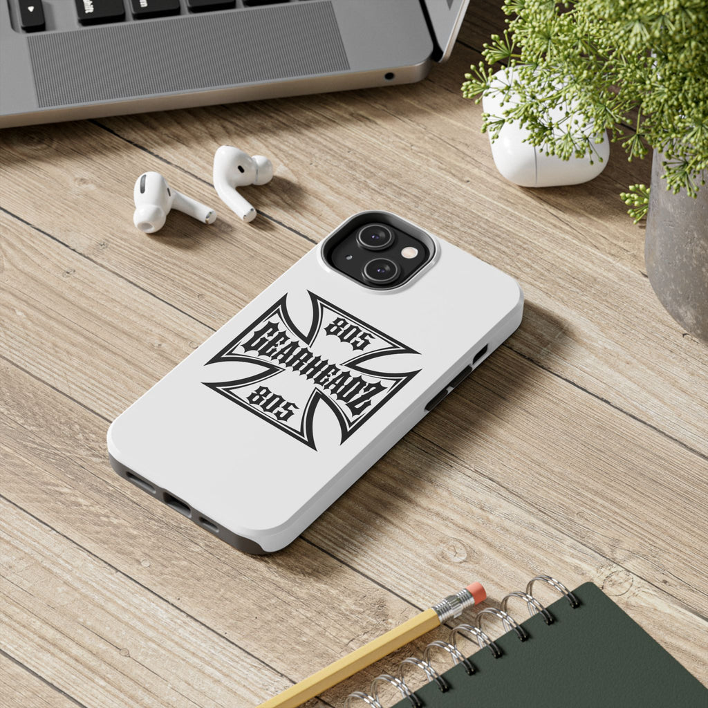 Gearheadz 805 Tough Phone Case — Motorcycle Biker Iron Cross Protector