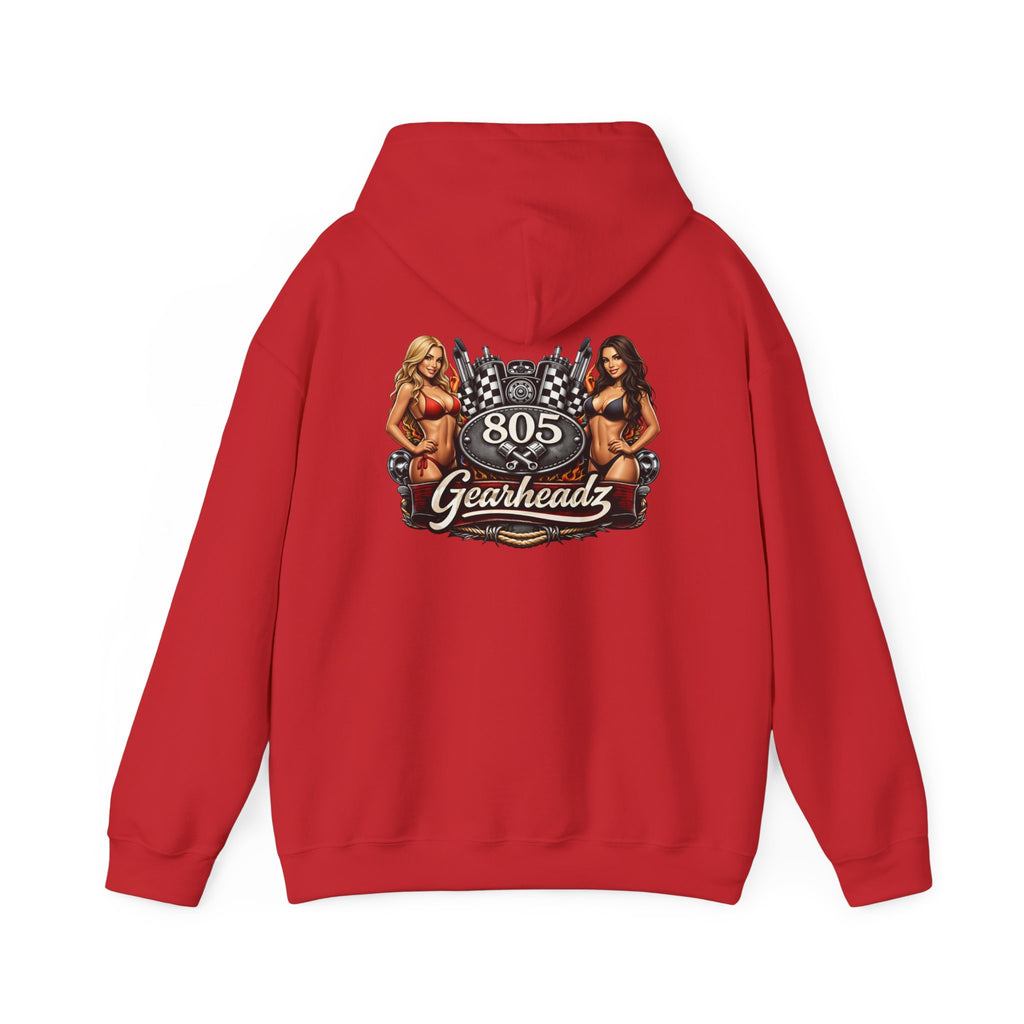 805 Gearheadz Hoodie – Vintage Pinup Car Club Racing Logo