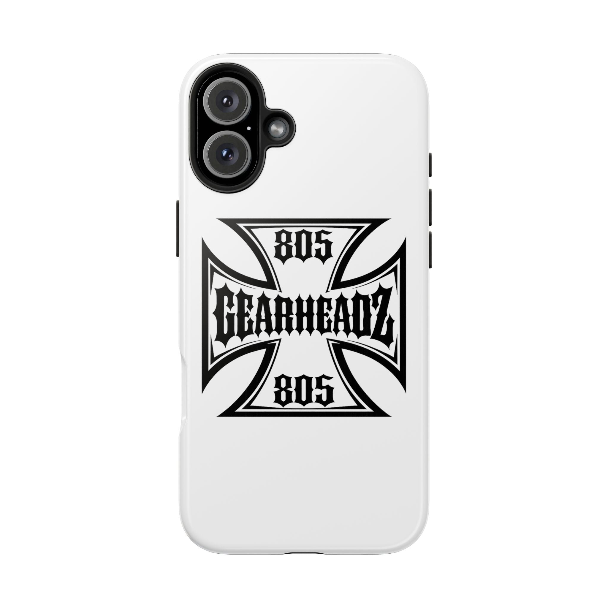 Gearheadz 805 Tough Phone Case — Motorcycle Biker Iron Cross Protector