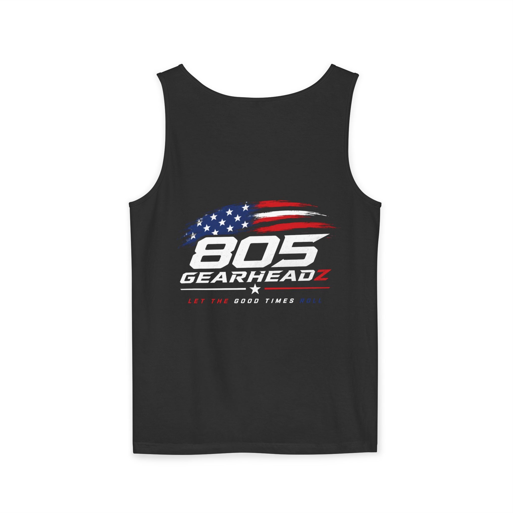 805 Gearheadz Tank Top — Patriotic American Flag Car Enthusiast Muscle Tank