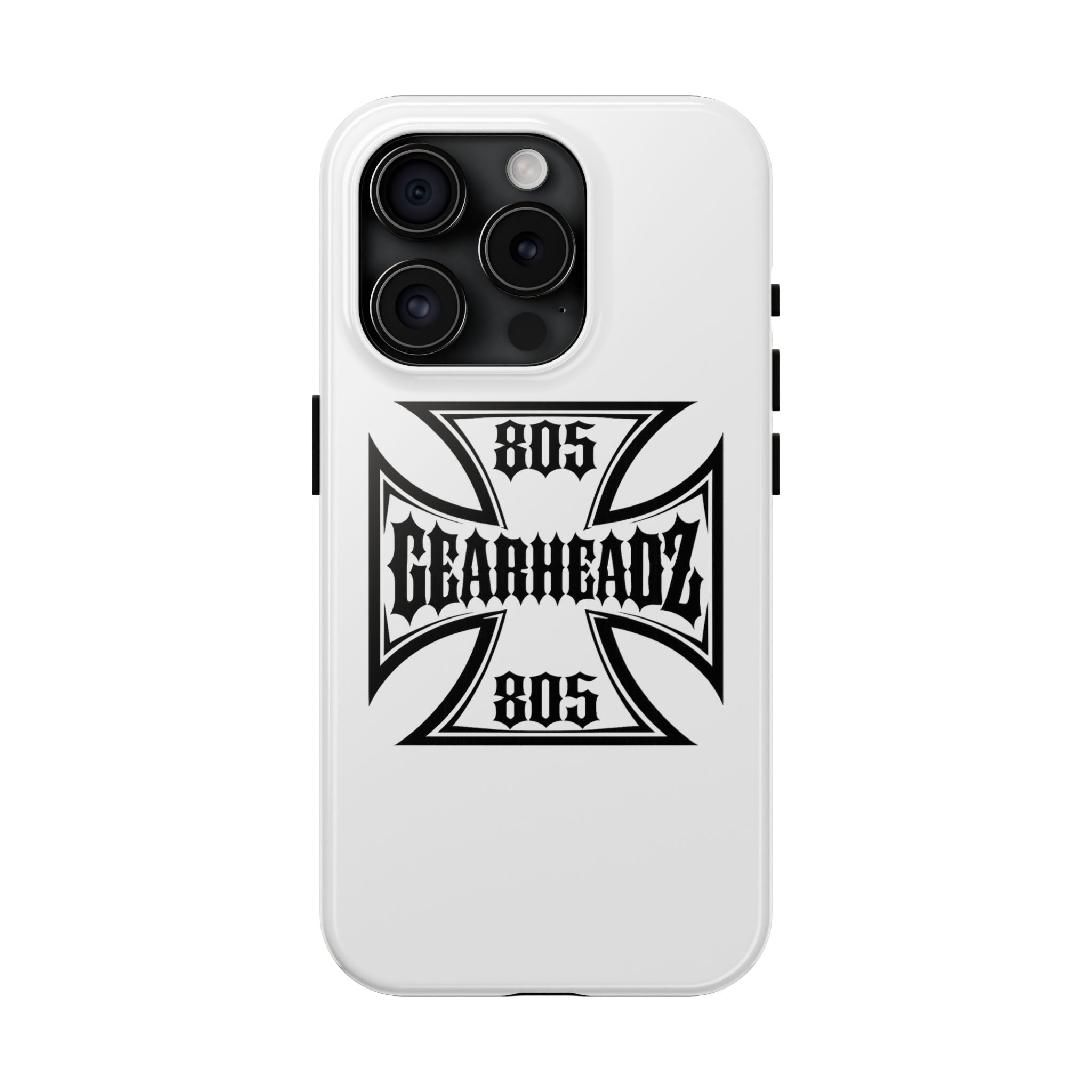 Gearheadz 805 Tough Phone Case — Motorcycle Biker Iron Cross Protector