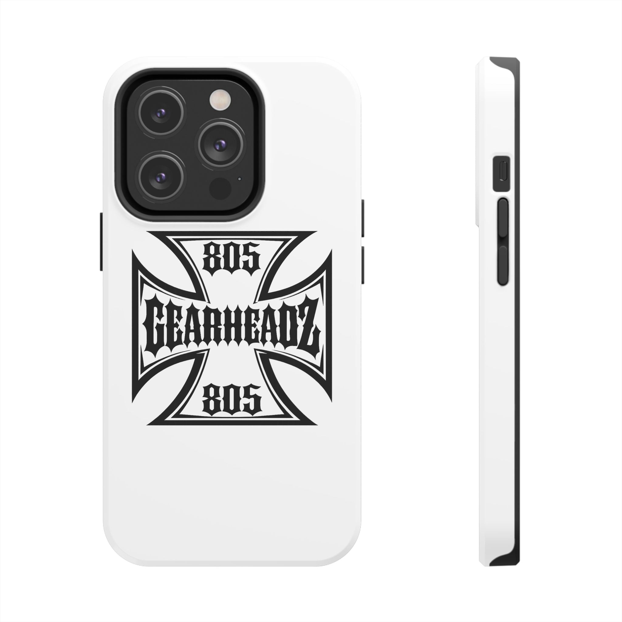 Gearheadz 805 Tough Phone Case — Motorcycle Biker Iron Cross Protector
