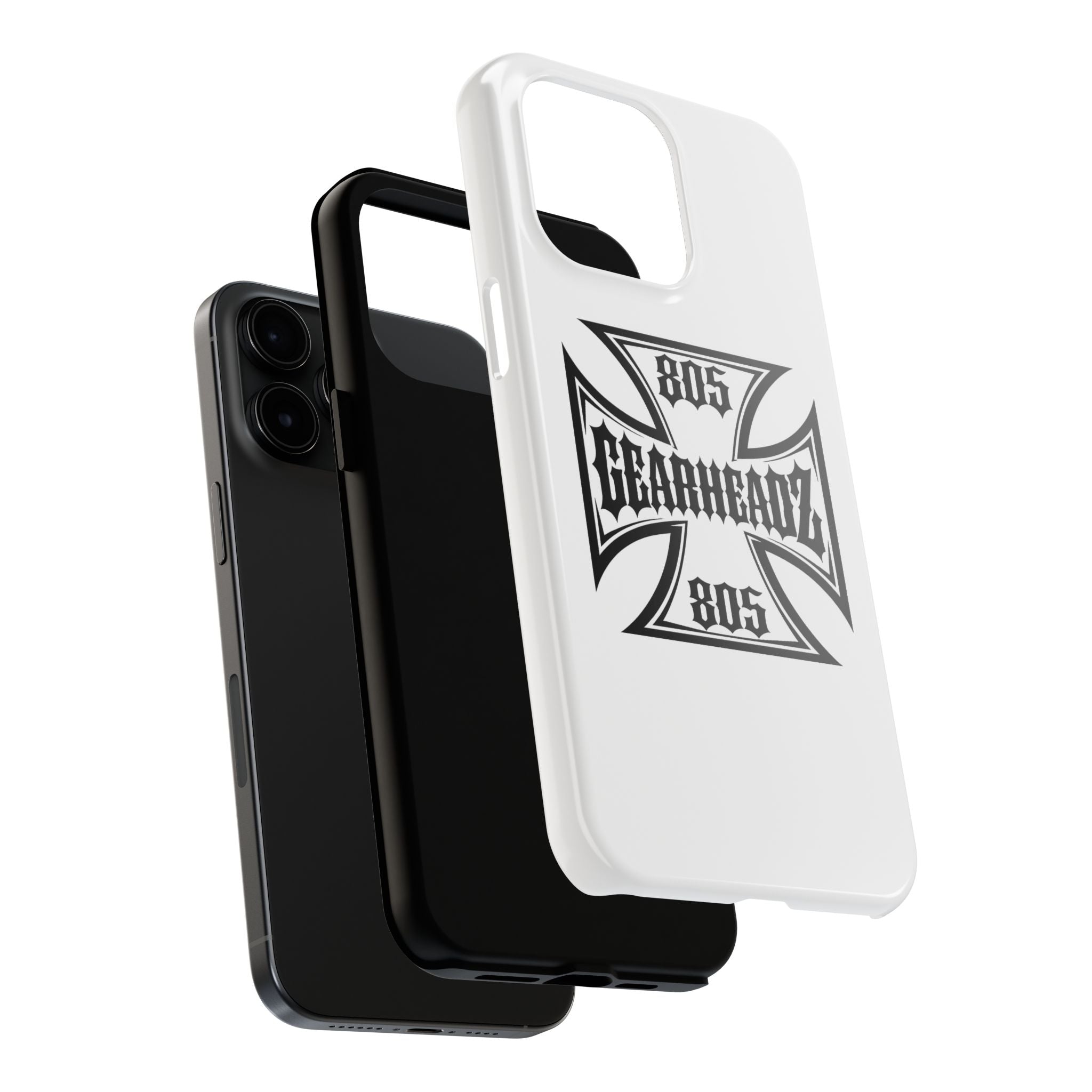 Gearheadz 805 Tough Phone Case — Motorcycle Biker Iron Cross Protector