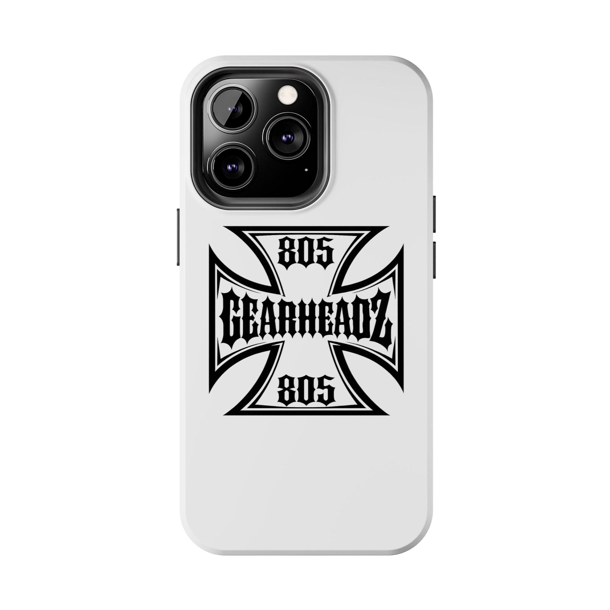 Gearheadz 805 Tough Phone Case — Motorcycle Biker Iron Cross Protector