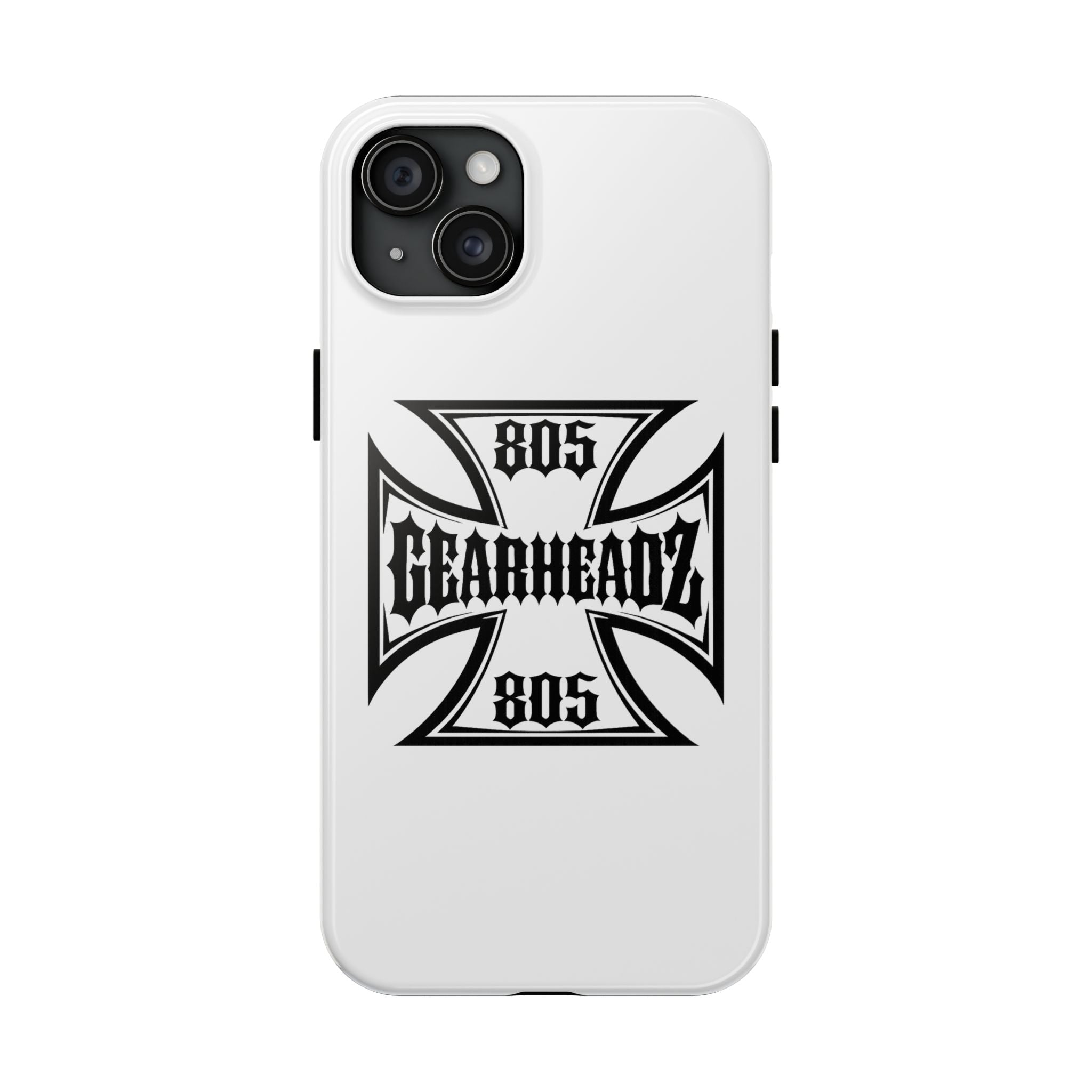 Gearheadz 805 Tough Phone Case — Motorcycle Biker Iron Cross Protector