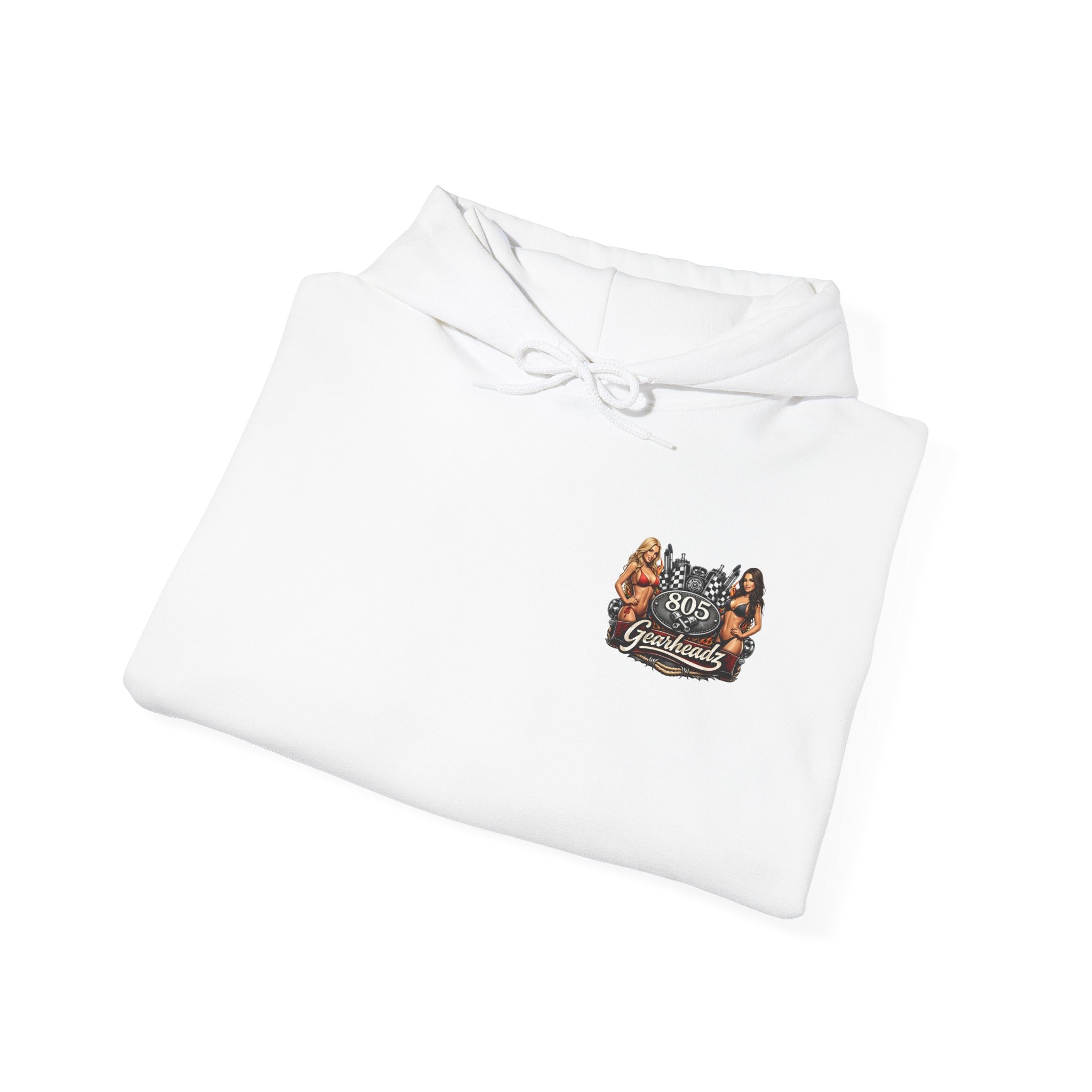 805 Gearheadz Hoodie – Vintage Pinup Car Club Racing Logo