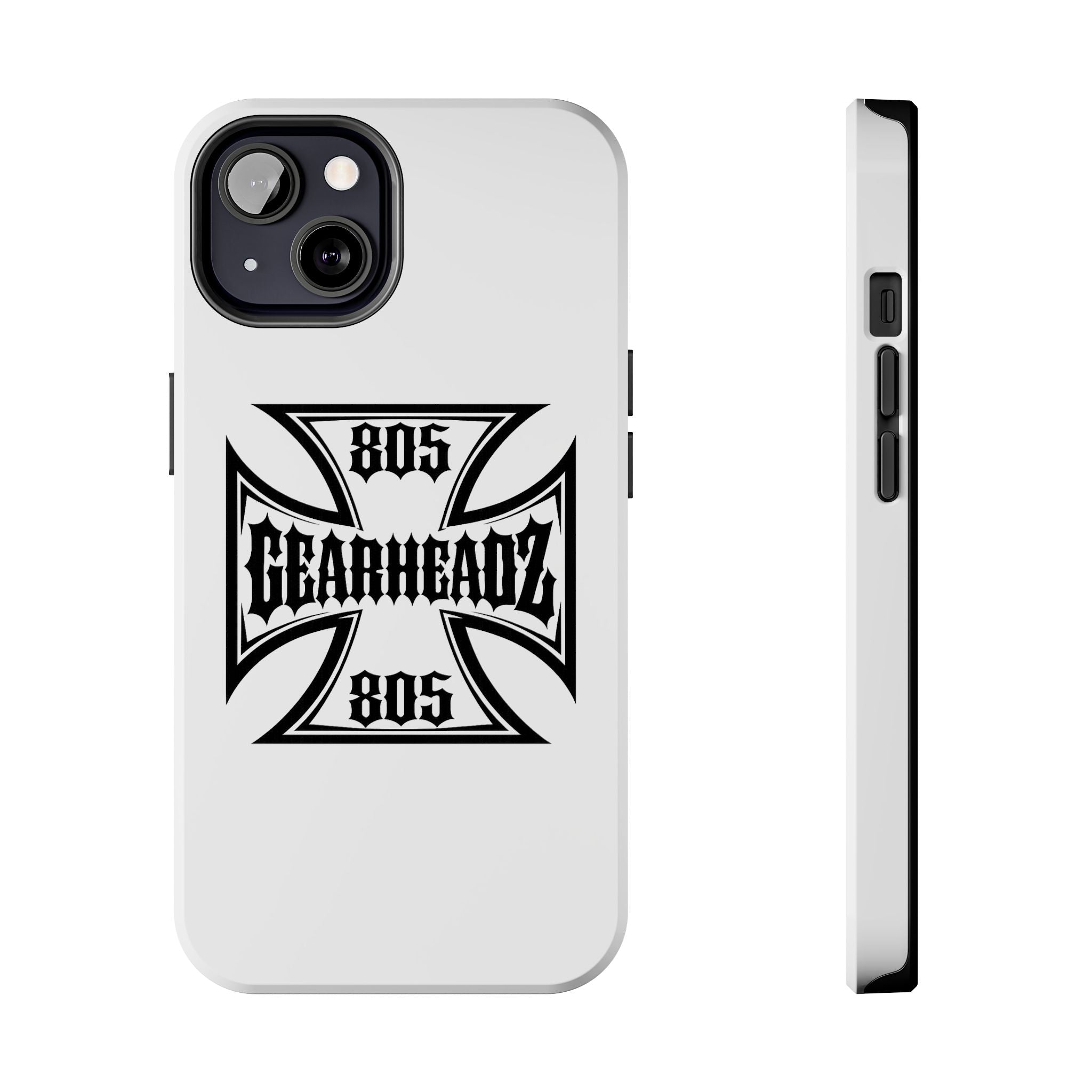 Gearheadz 805 Tough Phone Case — Motorcycle Biker Iron Cross Protector