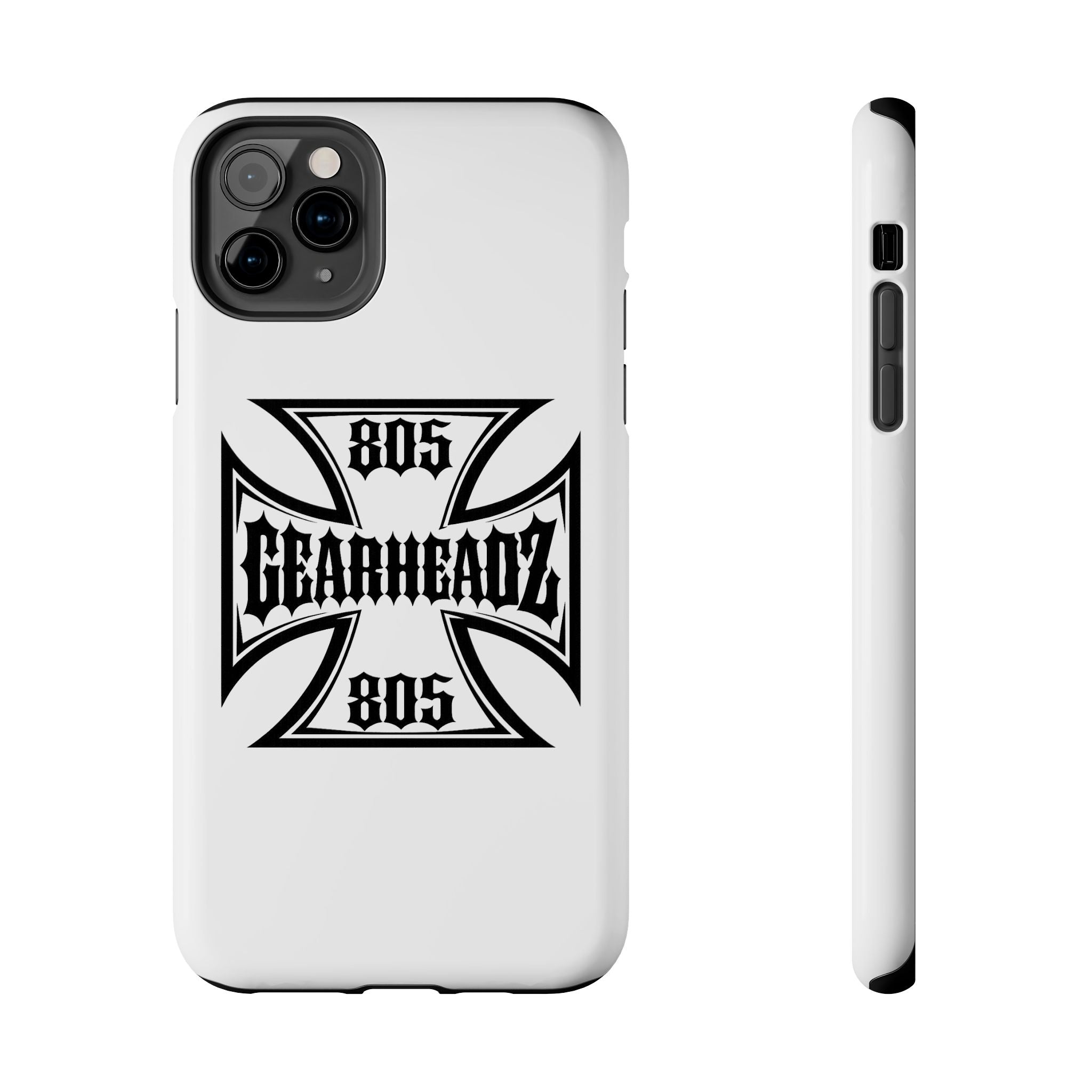 Gearheadz 805 Tough Phone Case — Motorcycle Biker Iron Cross Protector